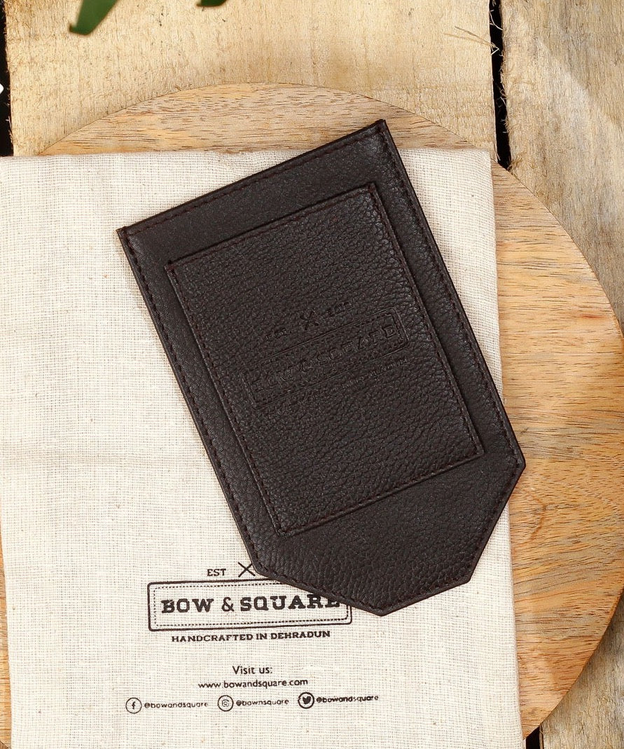 Chocolate Brown Pocket Square Holder