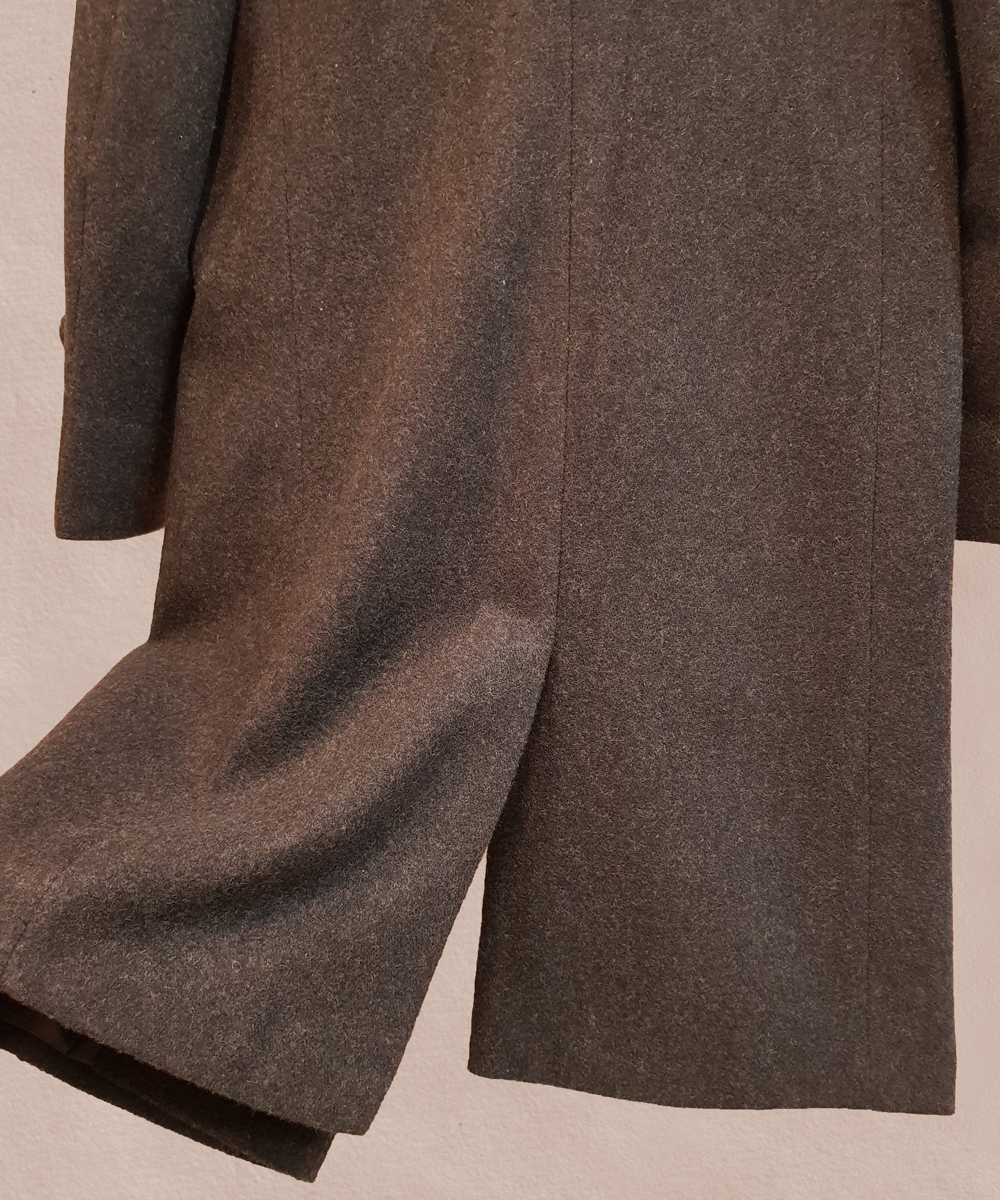 Slate Grey Balmacaan Coat