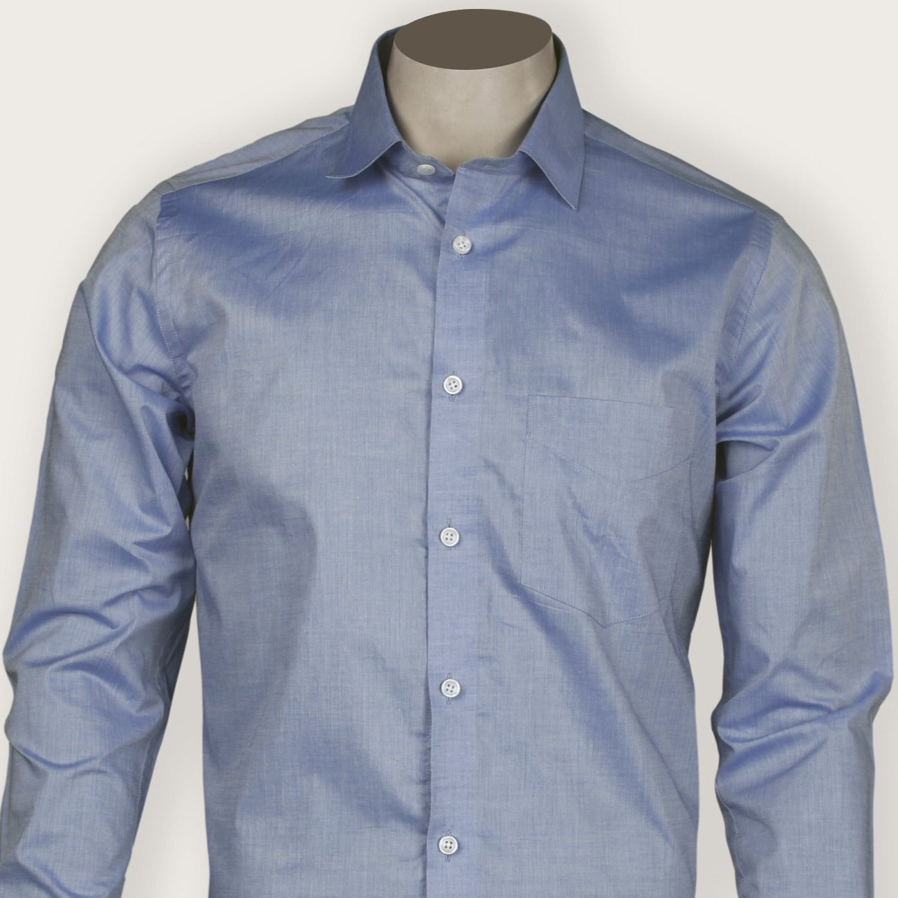 Polo Blue Twill Cotton Shirt
