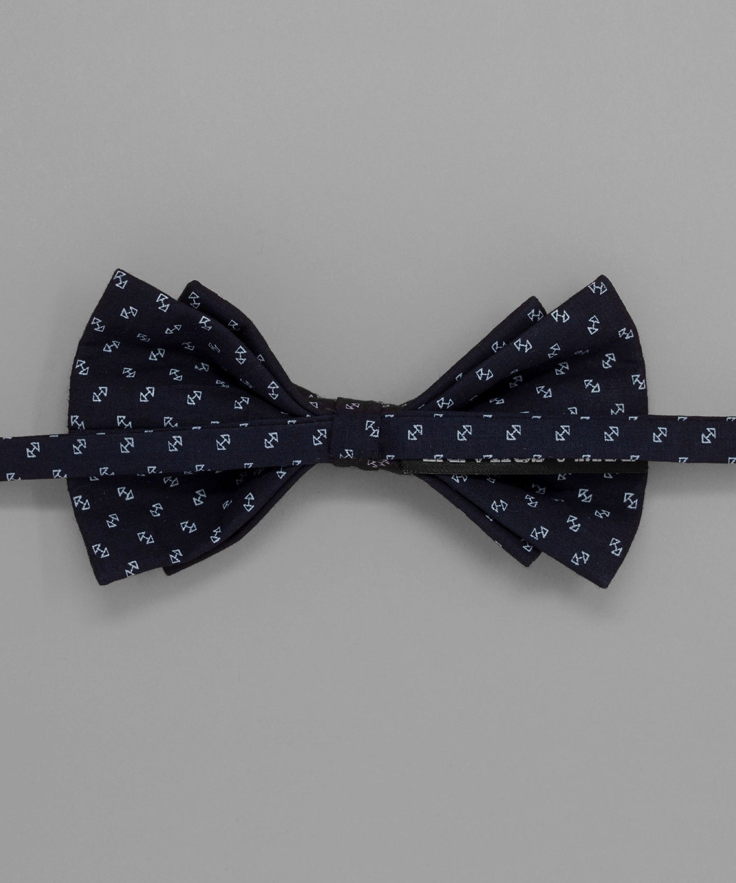 Old School Blue Geometric Bowtie