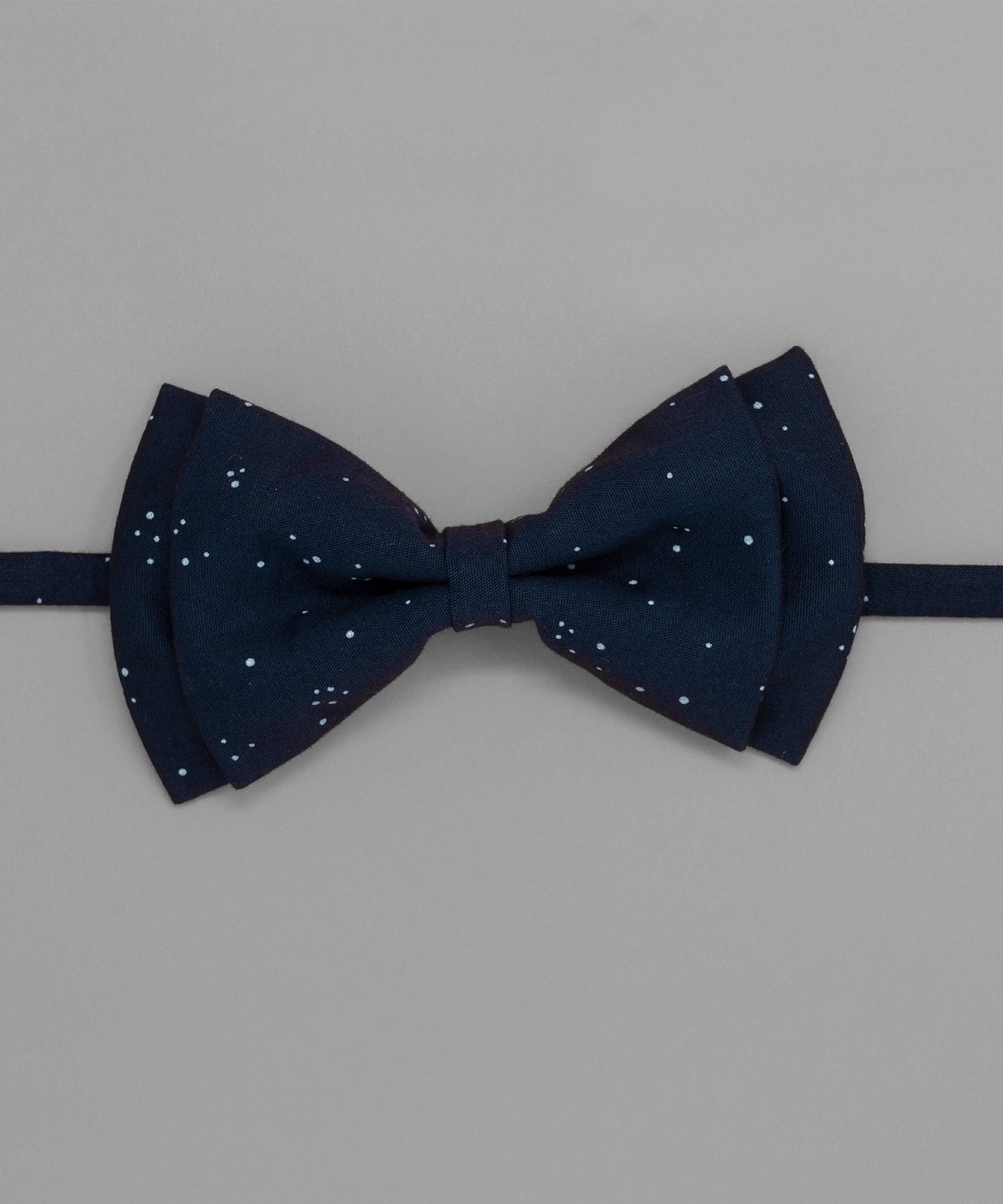 Old School Blue Polka Dot Bowtie