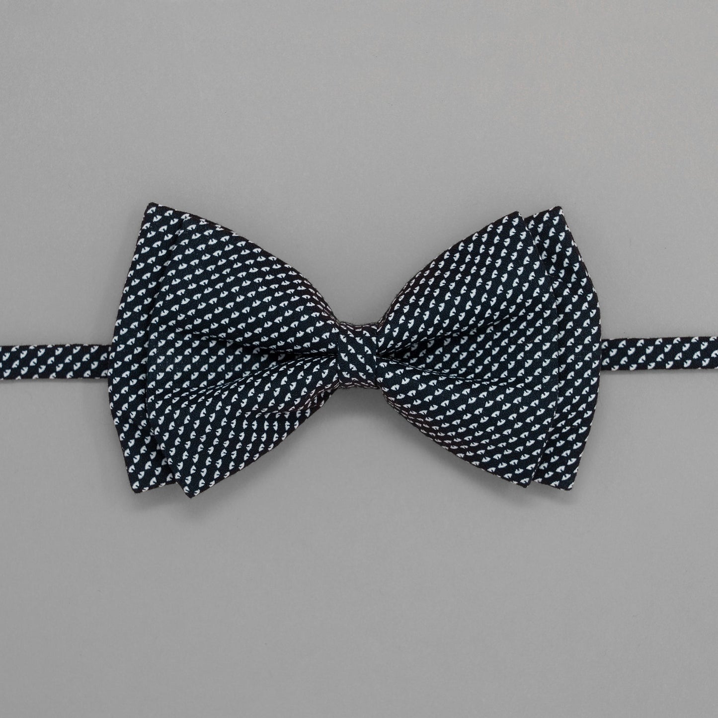Old School Blue Geometric Bowtie