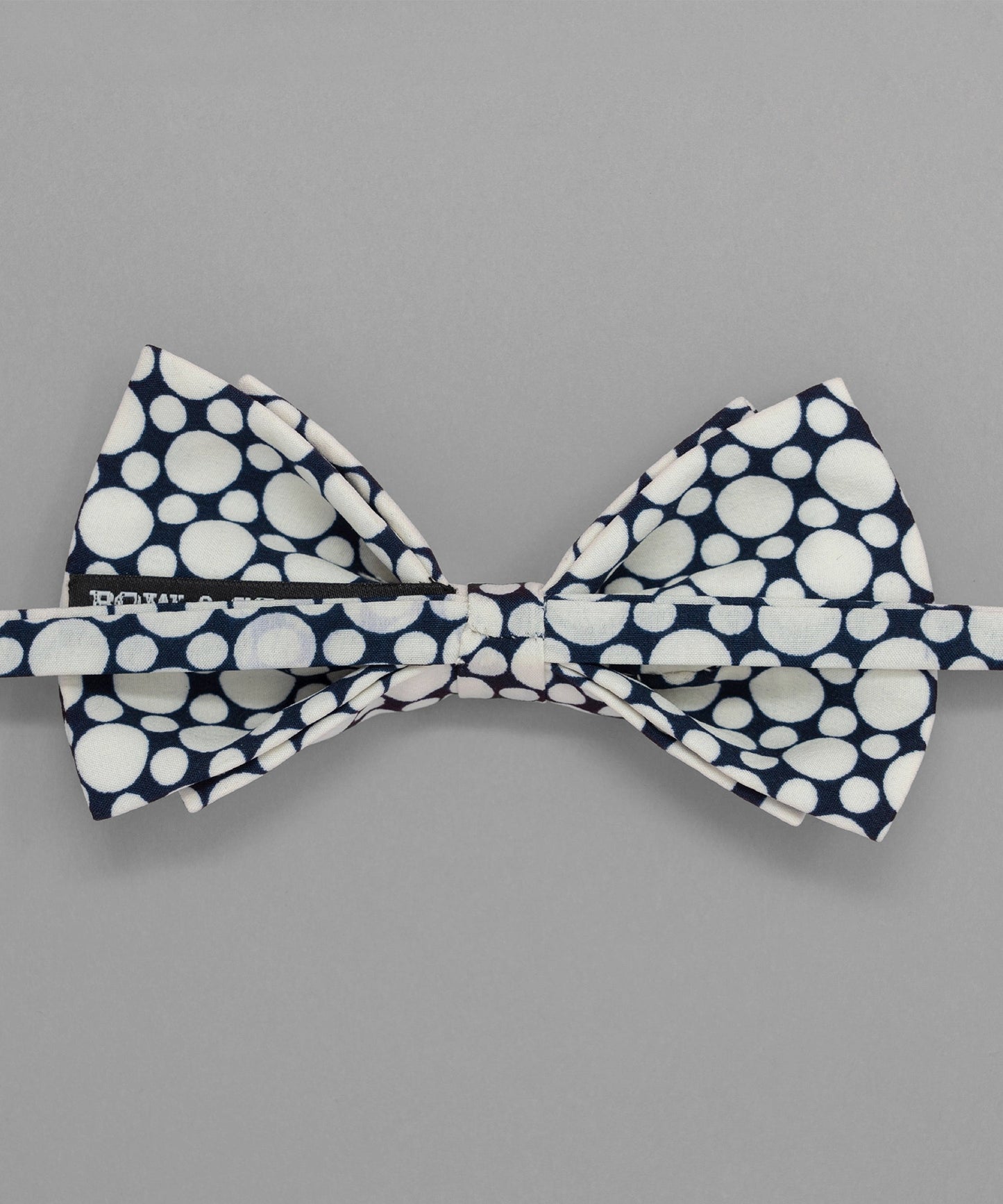 Old School Blue Polka Dot Bowtie