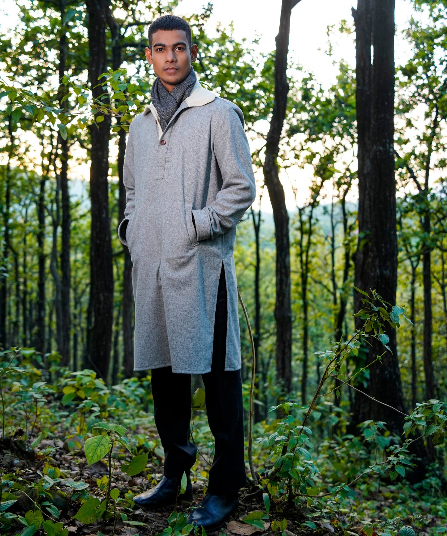 Flint Grey Woollen Phiren