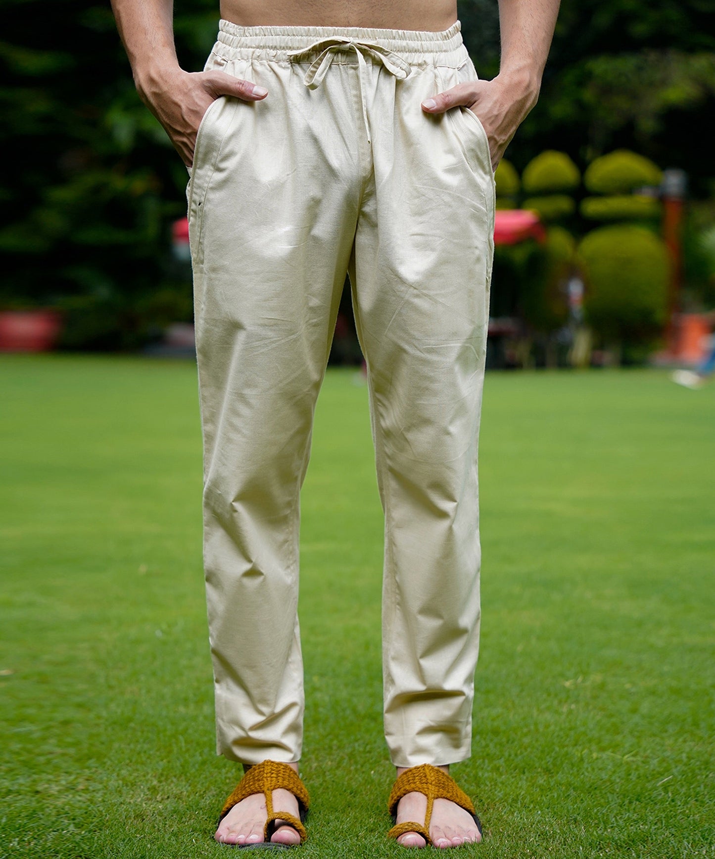 Canary Linen Kurta Pyjama Set