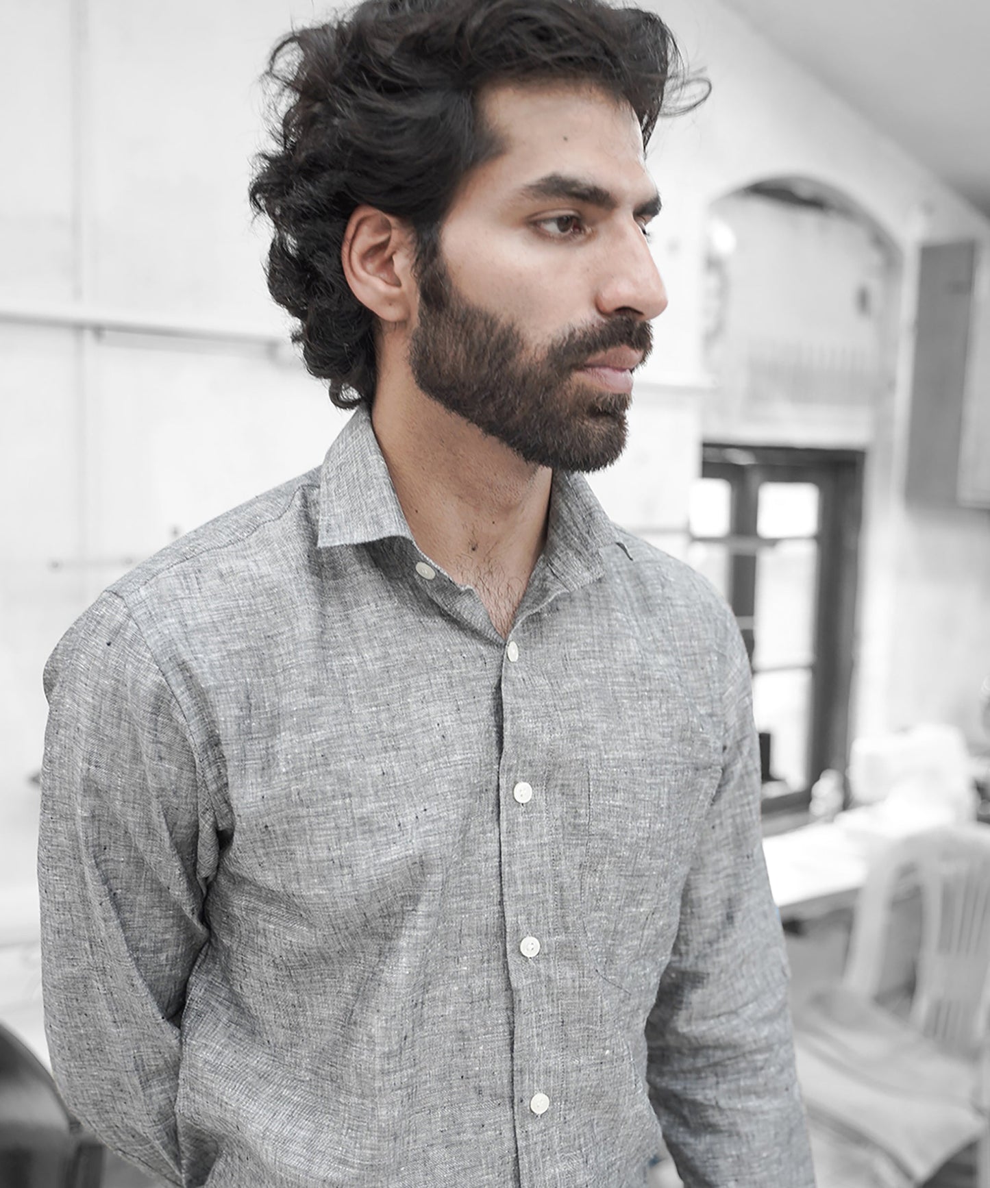 Fossil Grey Linen