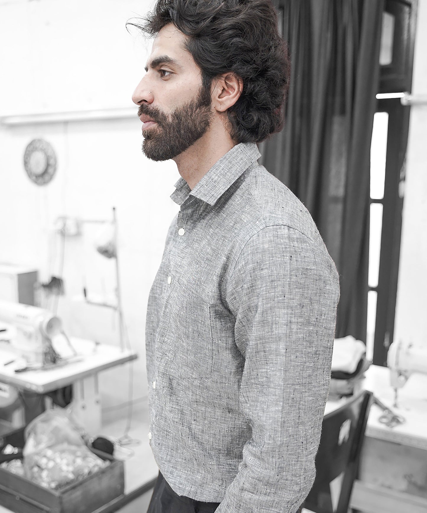Fossil Grey Linen