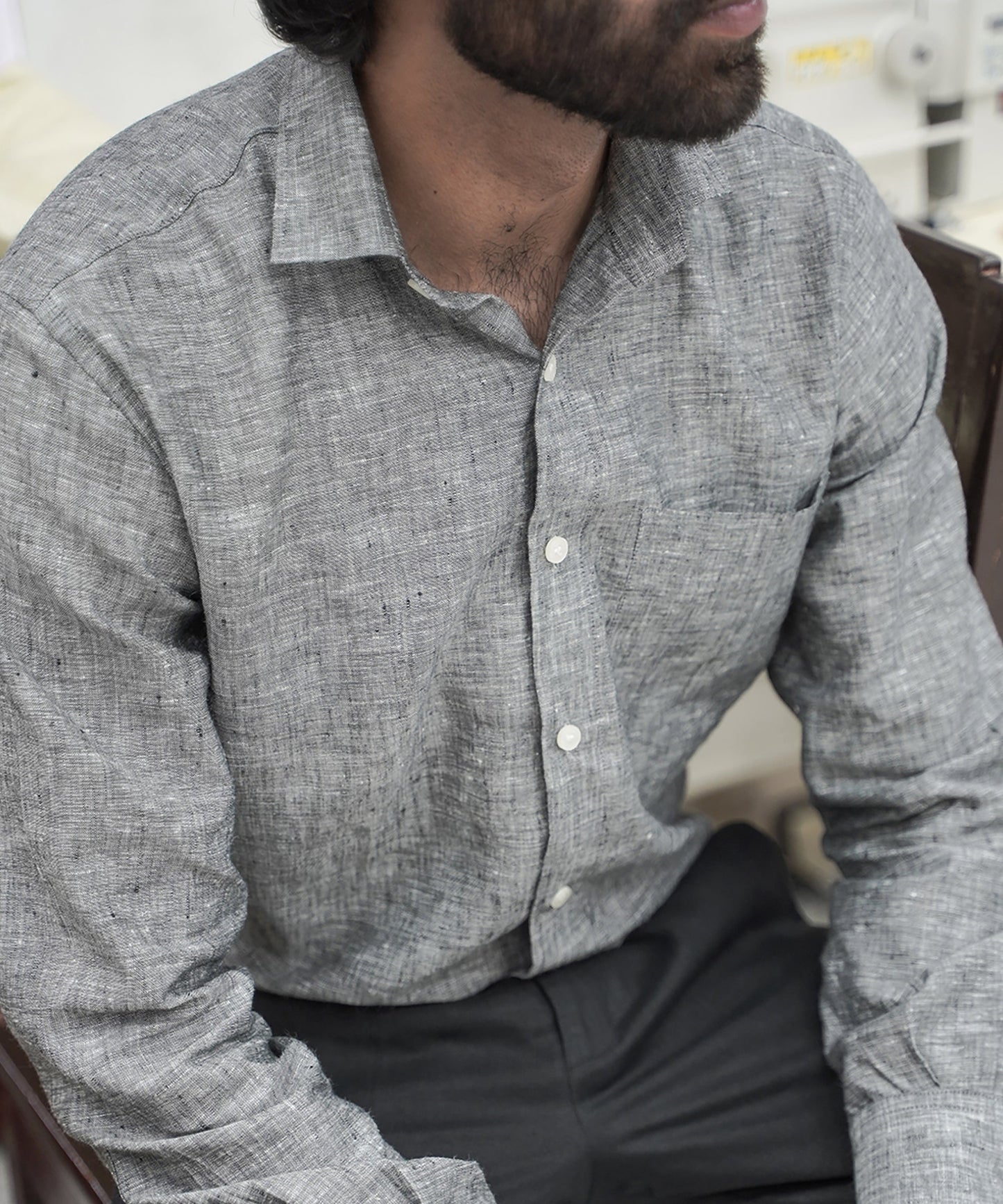 Fossil Grey Linen