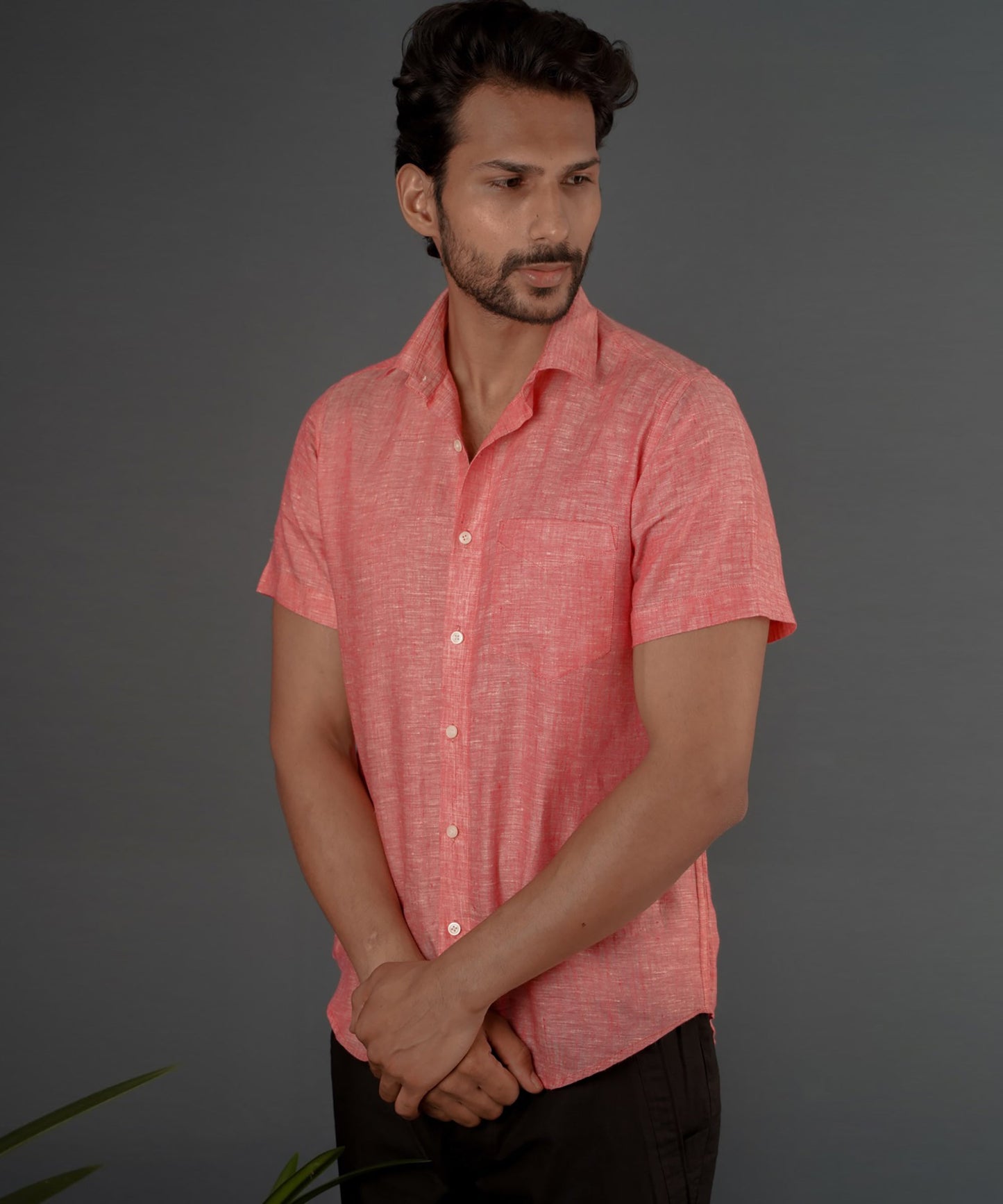 Hibiscus Linen Shirt