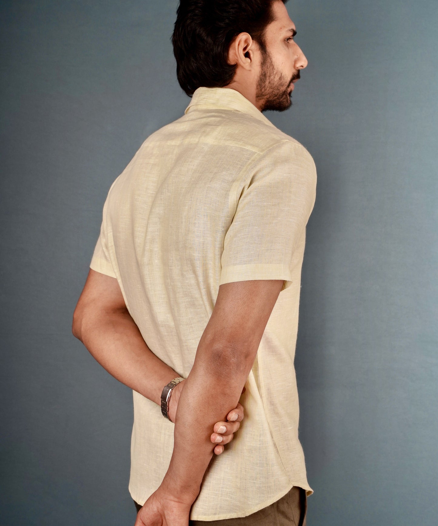 Lemon Grass Premium Linen Shirt