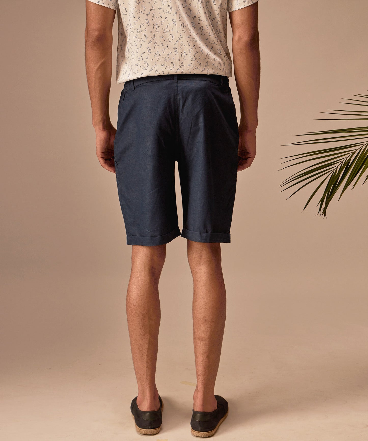 Azure Linen Shorts