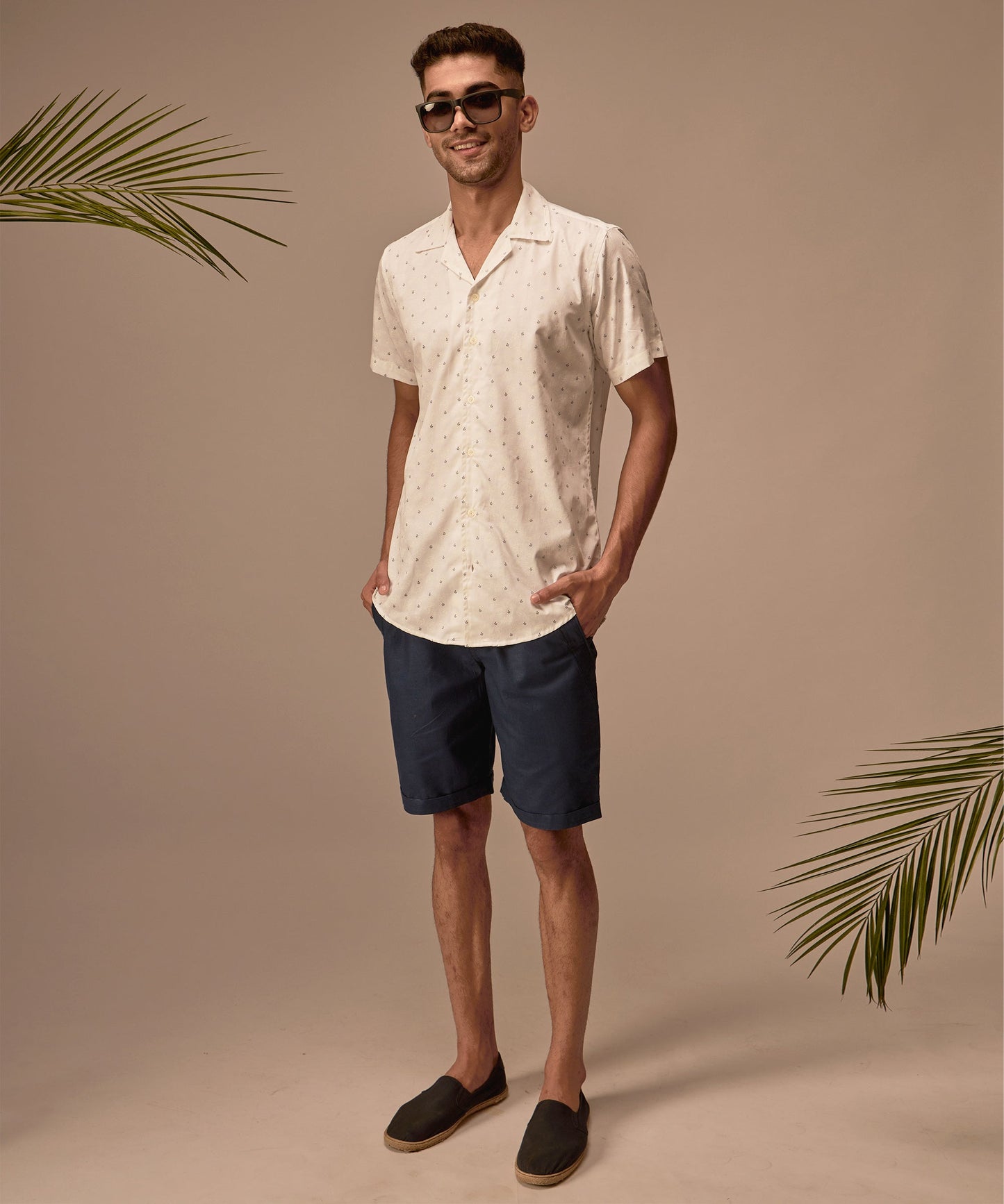 Azure Linen Shorts
