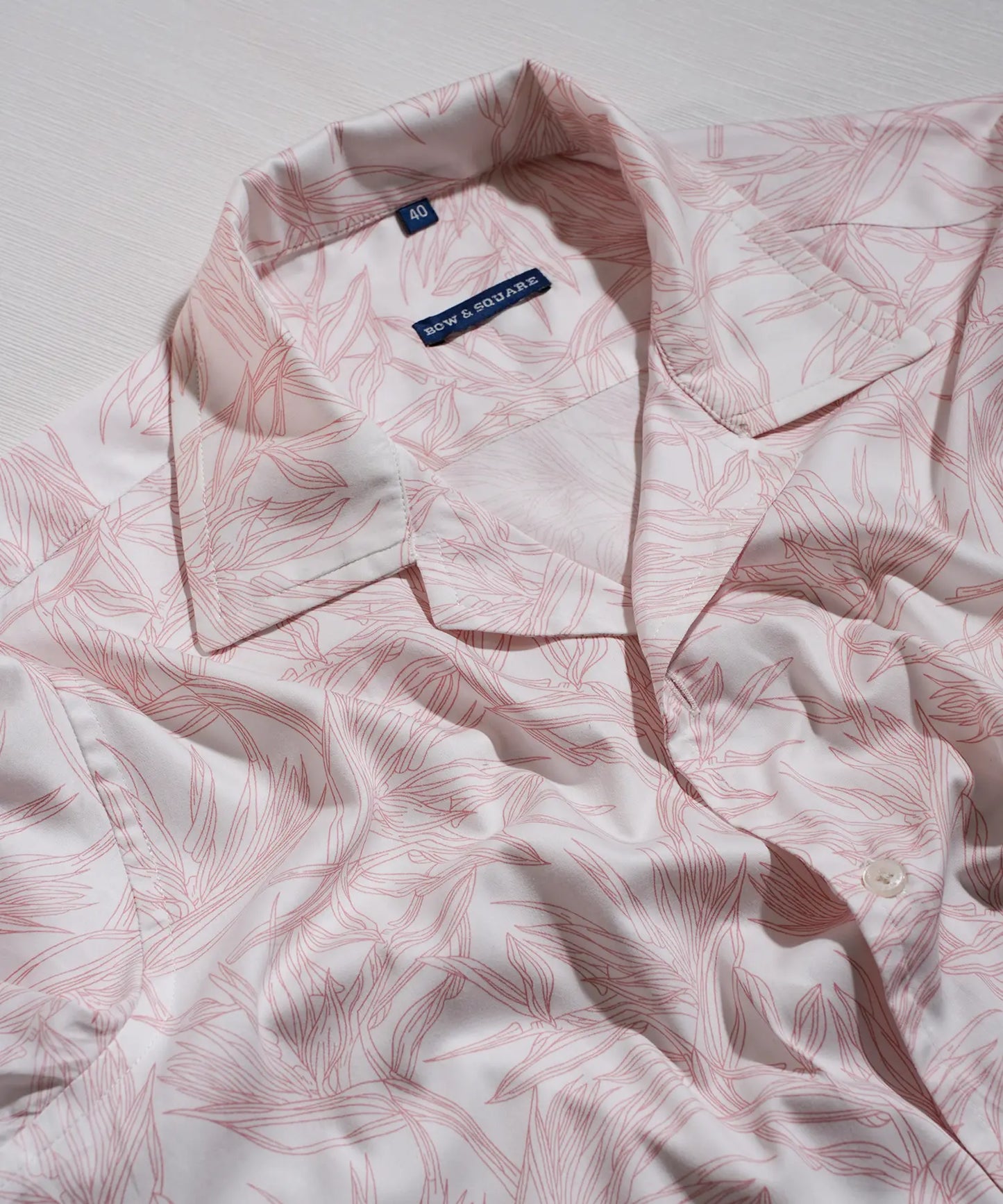 Red Leaf Print Shirt