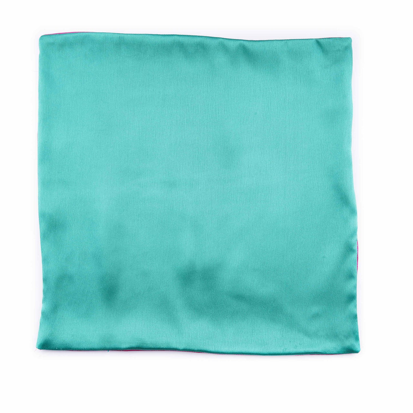Regal Magenta - Green Pocket Square