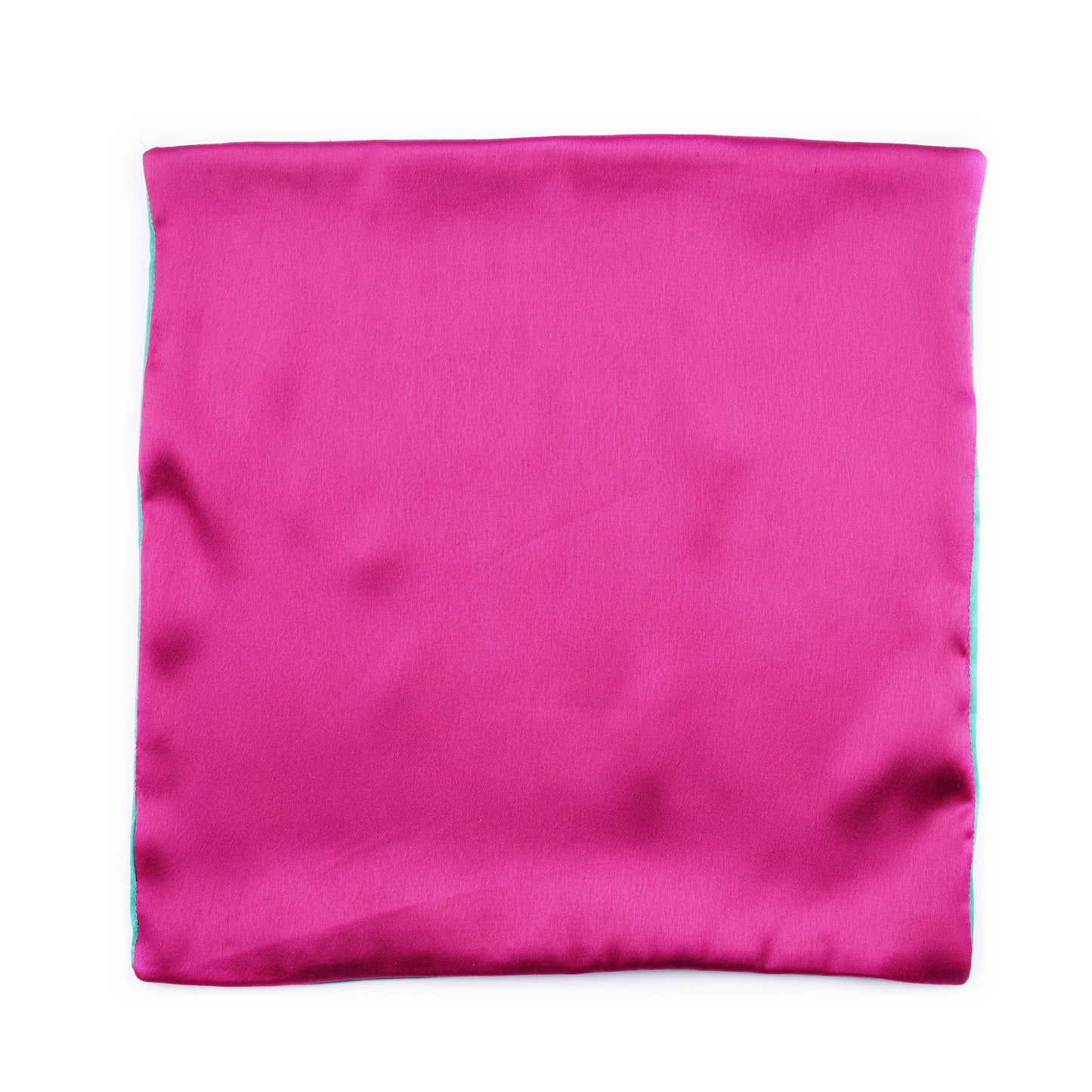 Regal Magenta - Green Pocket Square
