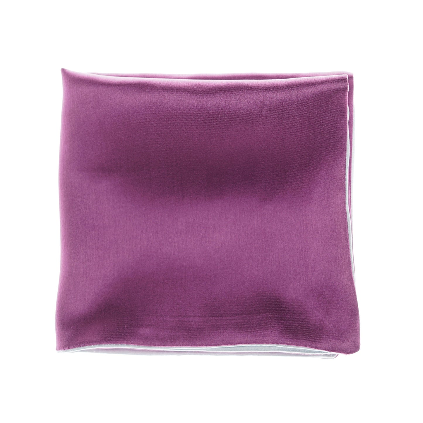 Regal Silver - Purple Pocket Square