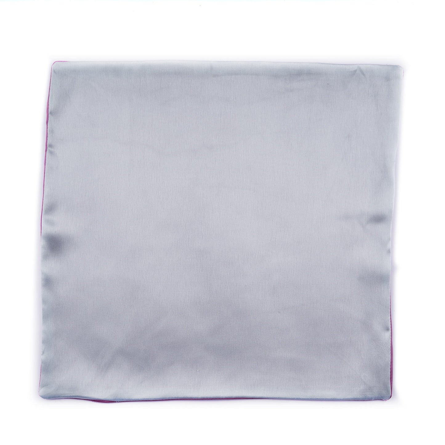 Regal Silver - Purple Pocket Square
