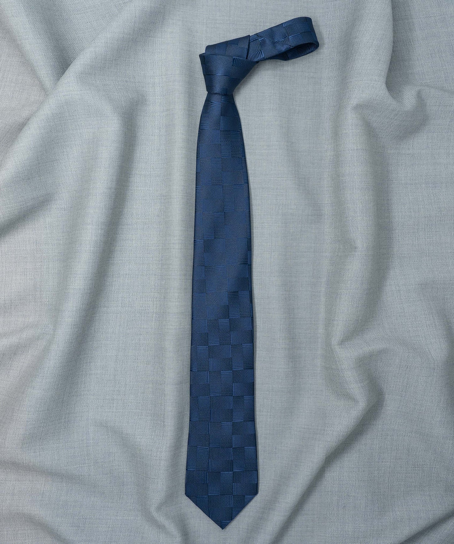 Old School Blue Checks Necktie