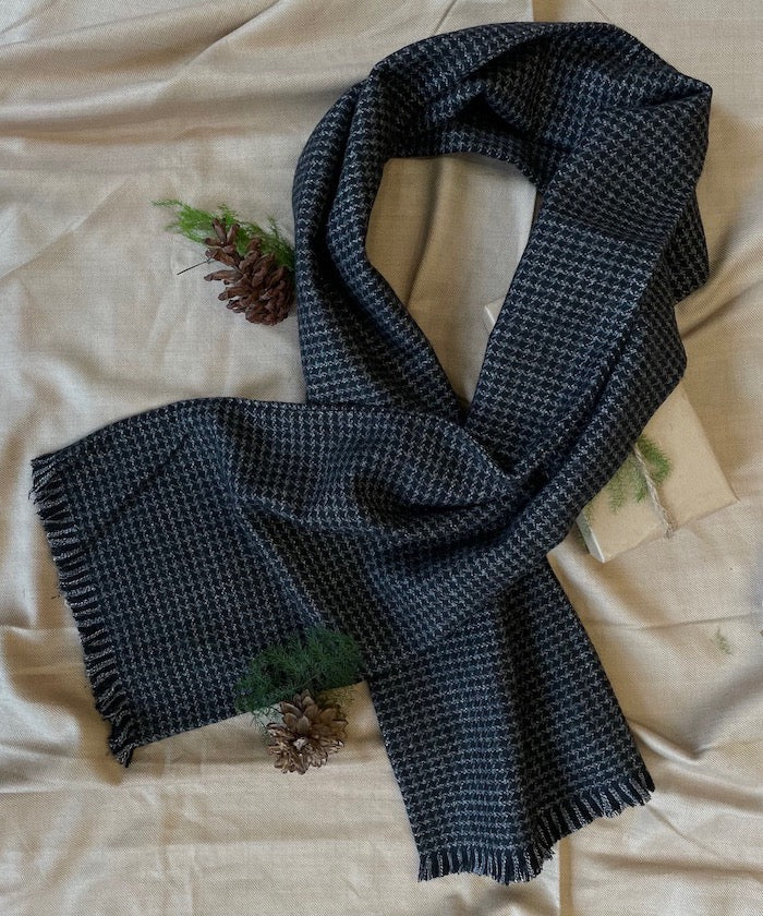 Charcoal Tweed Scarf