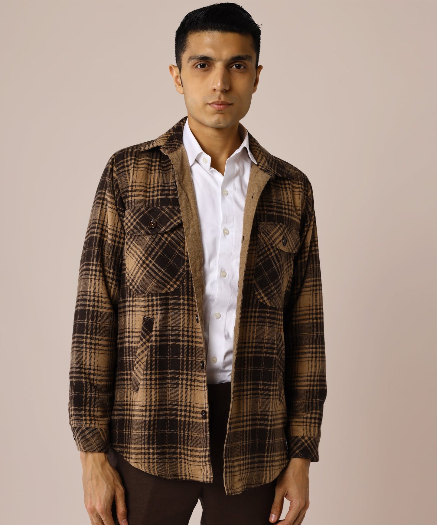 Walnut Tweed Overshirt