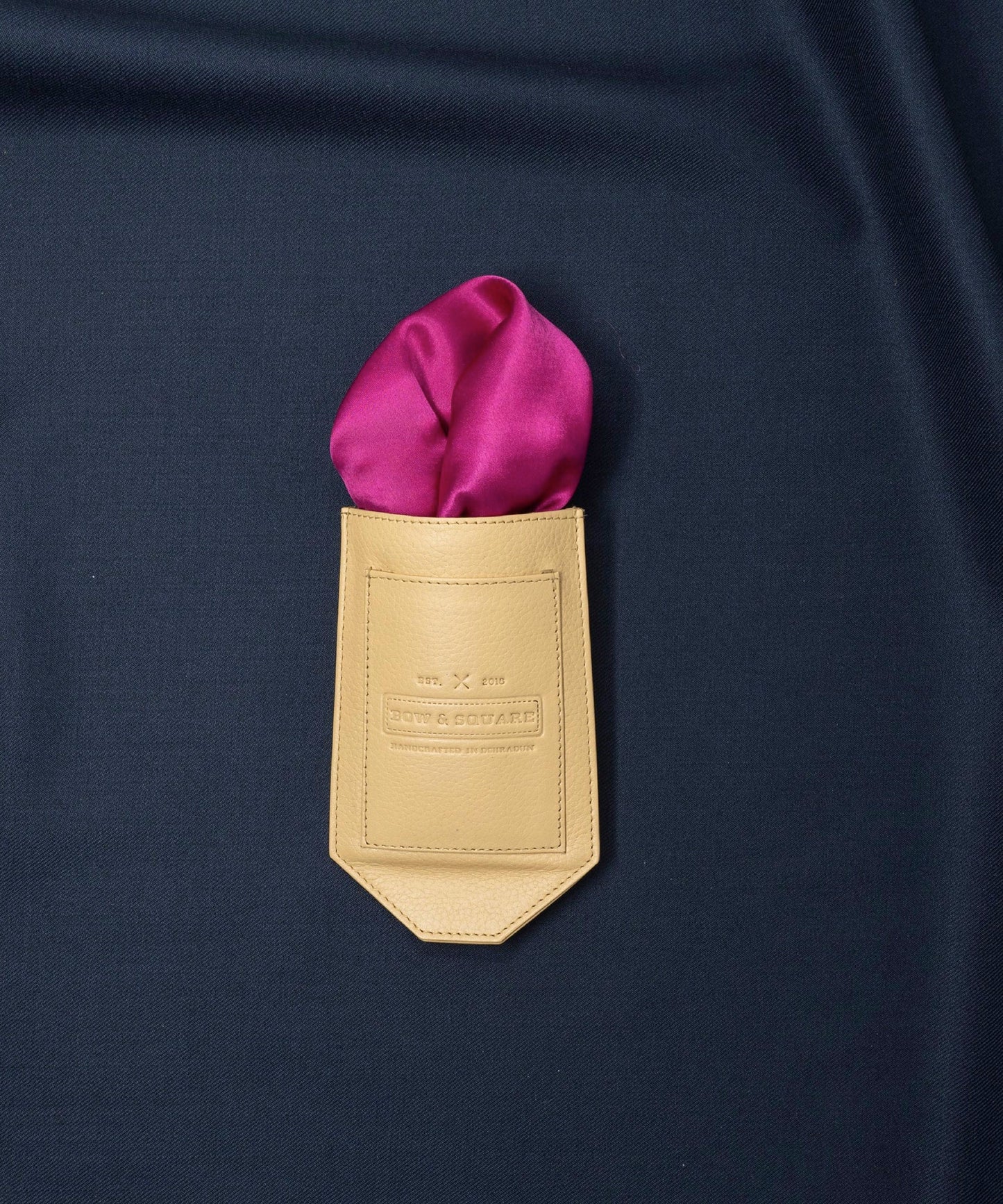 After 8 Geometric Pink Pocket Square