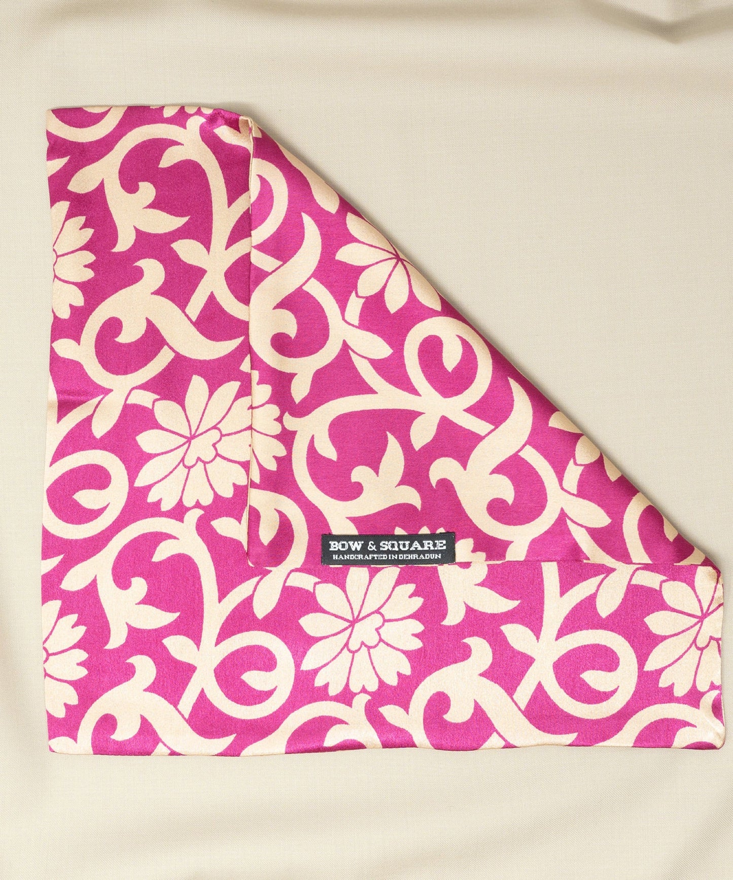 Sun & Sand Floral Pink Pocket Square