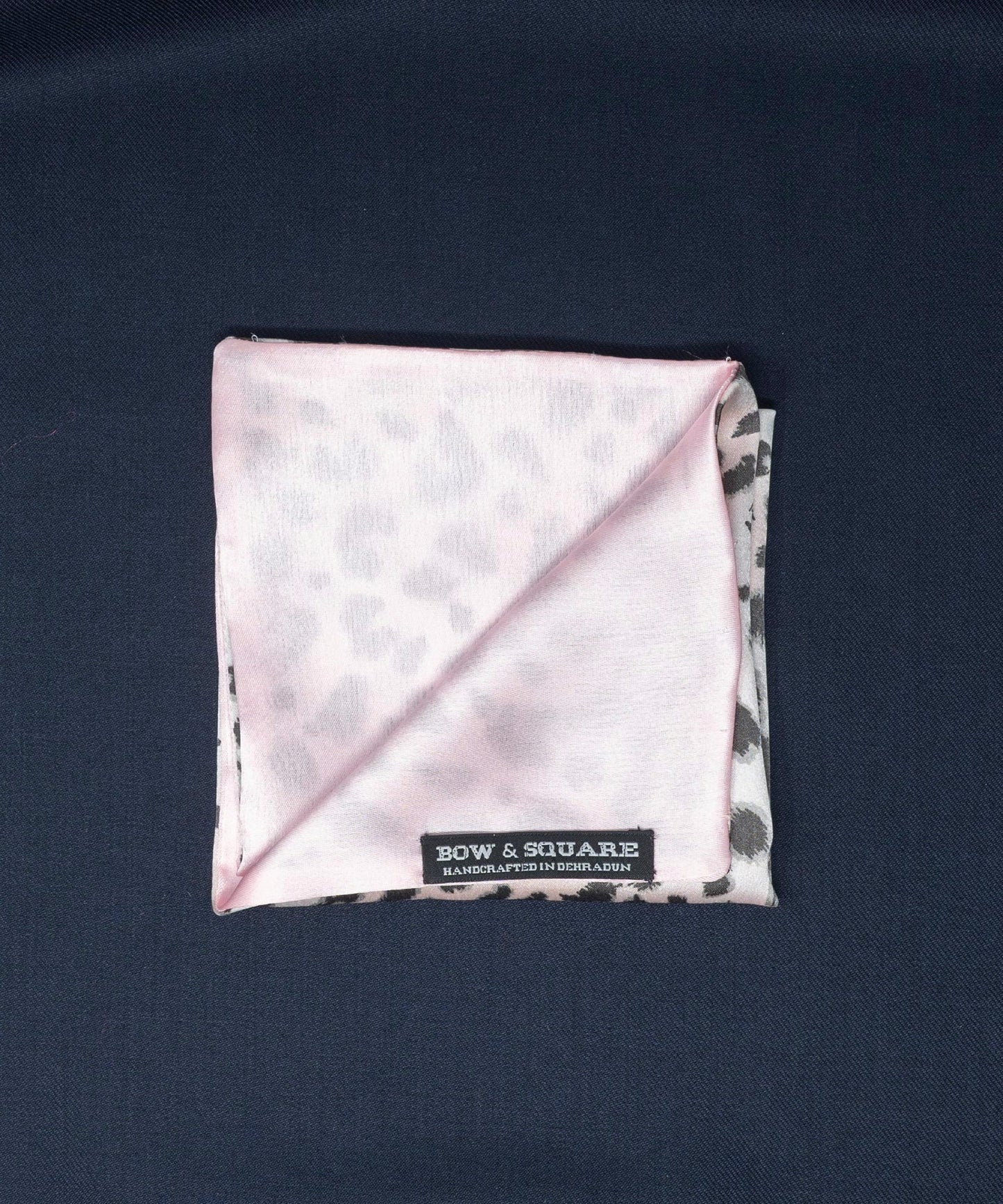 Pink Leopard Pocket Square