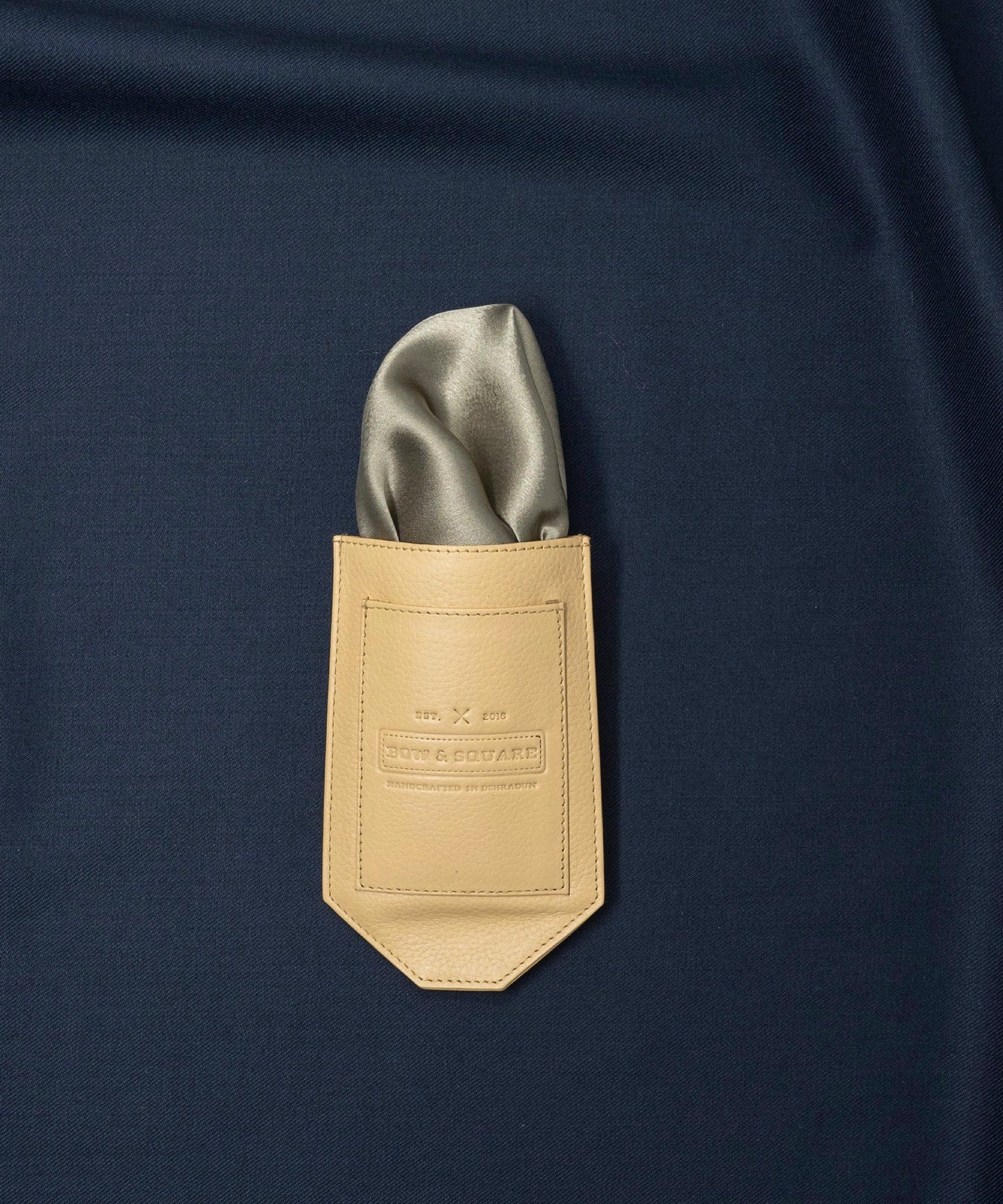 After 8 Abstract Blue Pocket Square