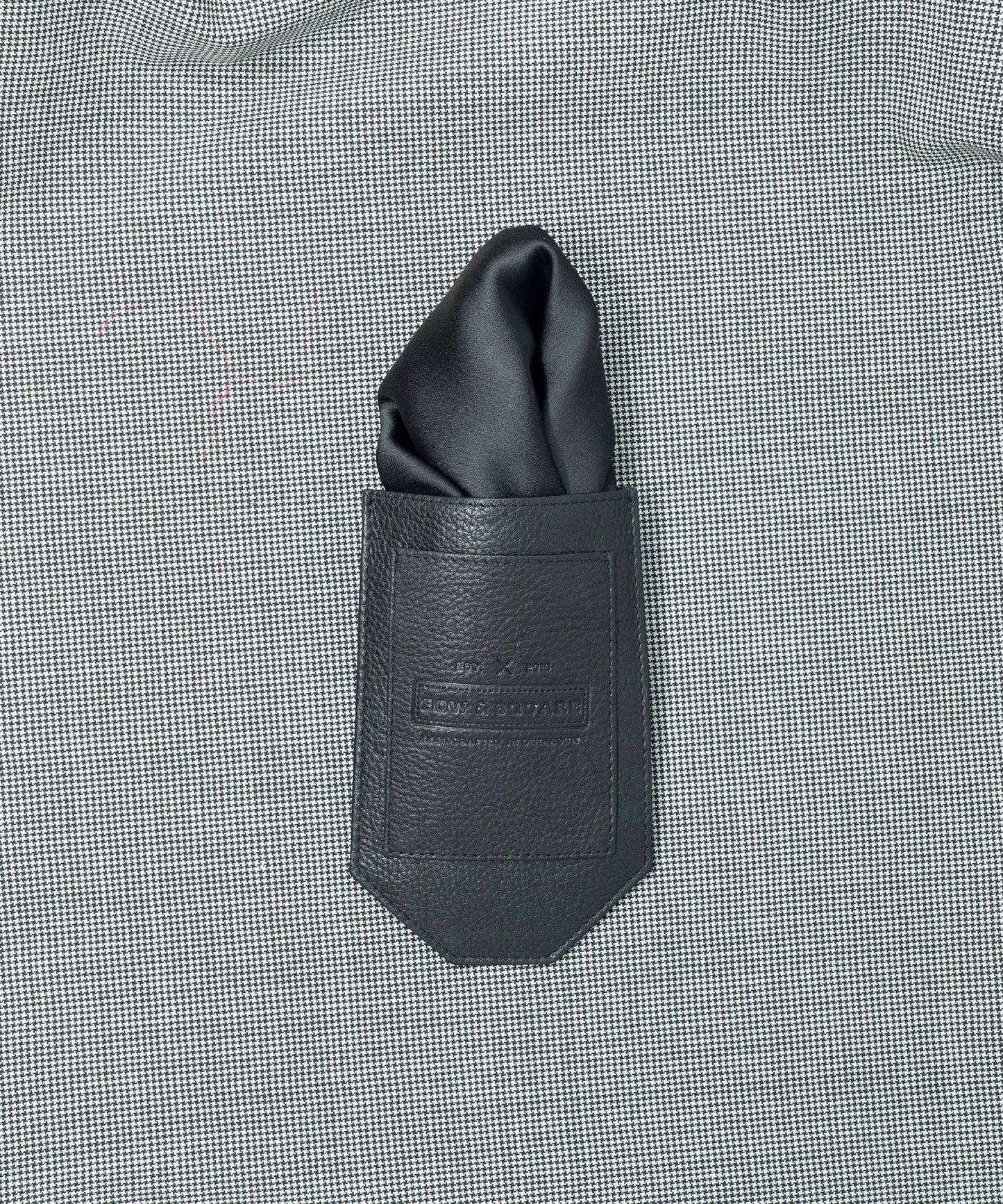 After 8 Abstract Silver Pocket Square