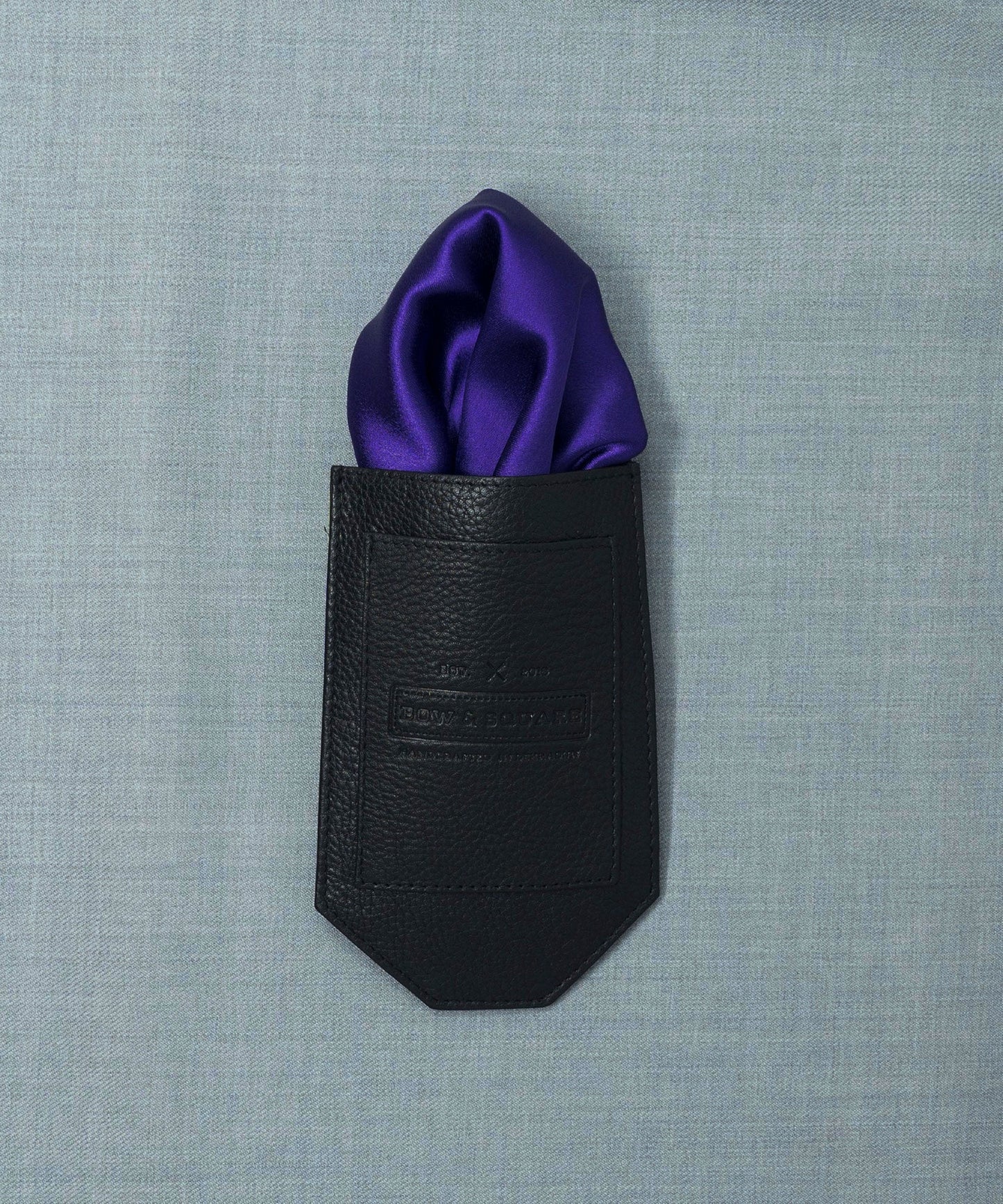 Regal Net Purple Pocket Square