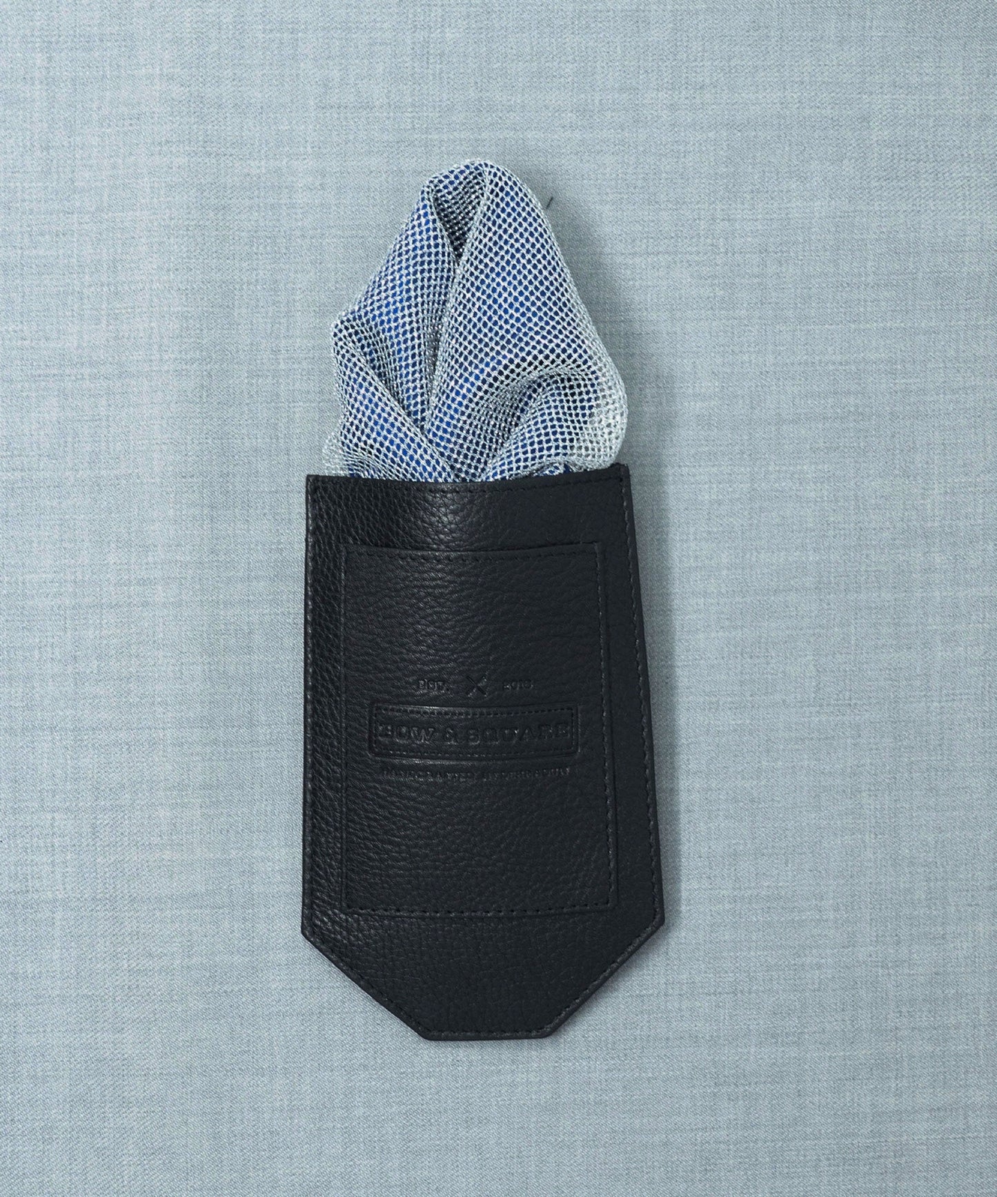 Regal Net Blue Pocket Square