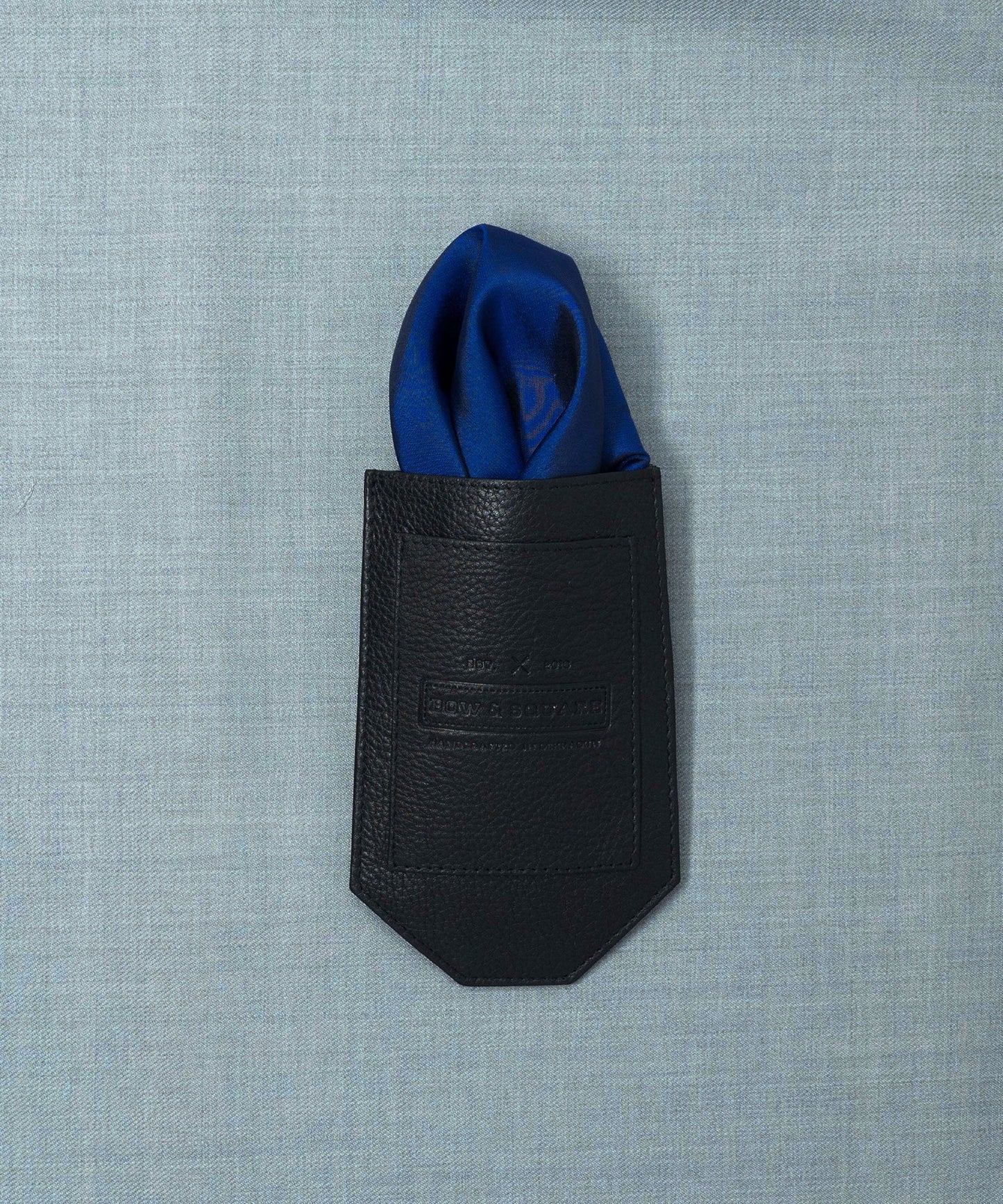 Regal Net Blue Pocket Square