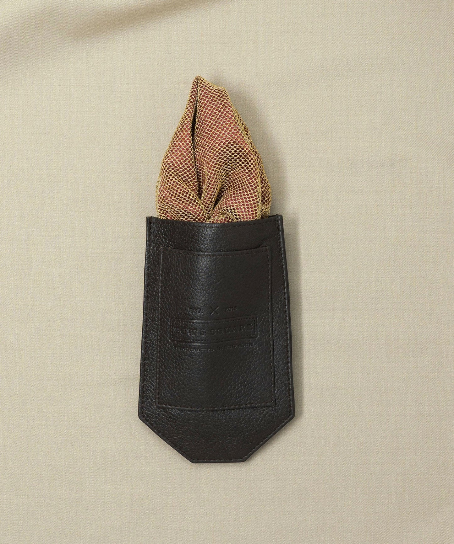 Regal Net Red Pocket Square