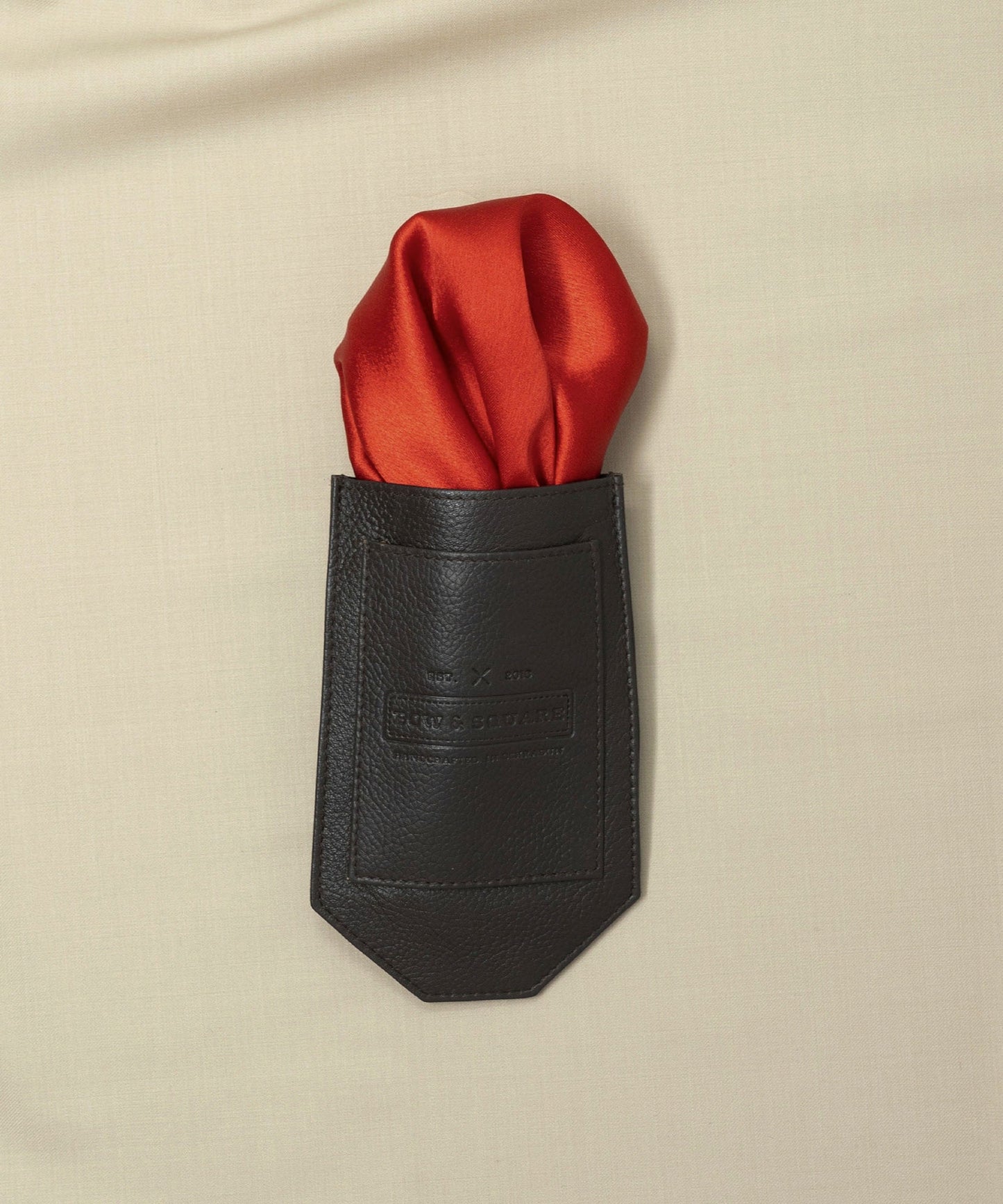 Regal Net Orange Pocket Square