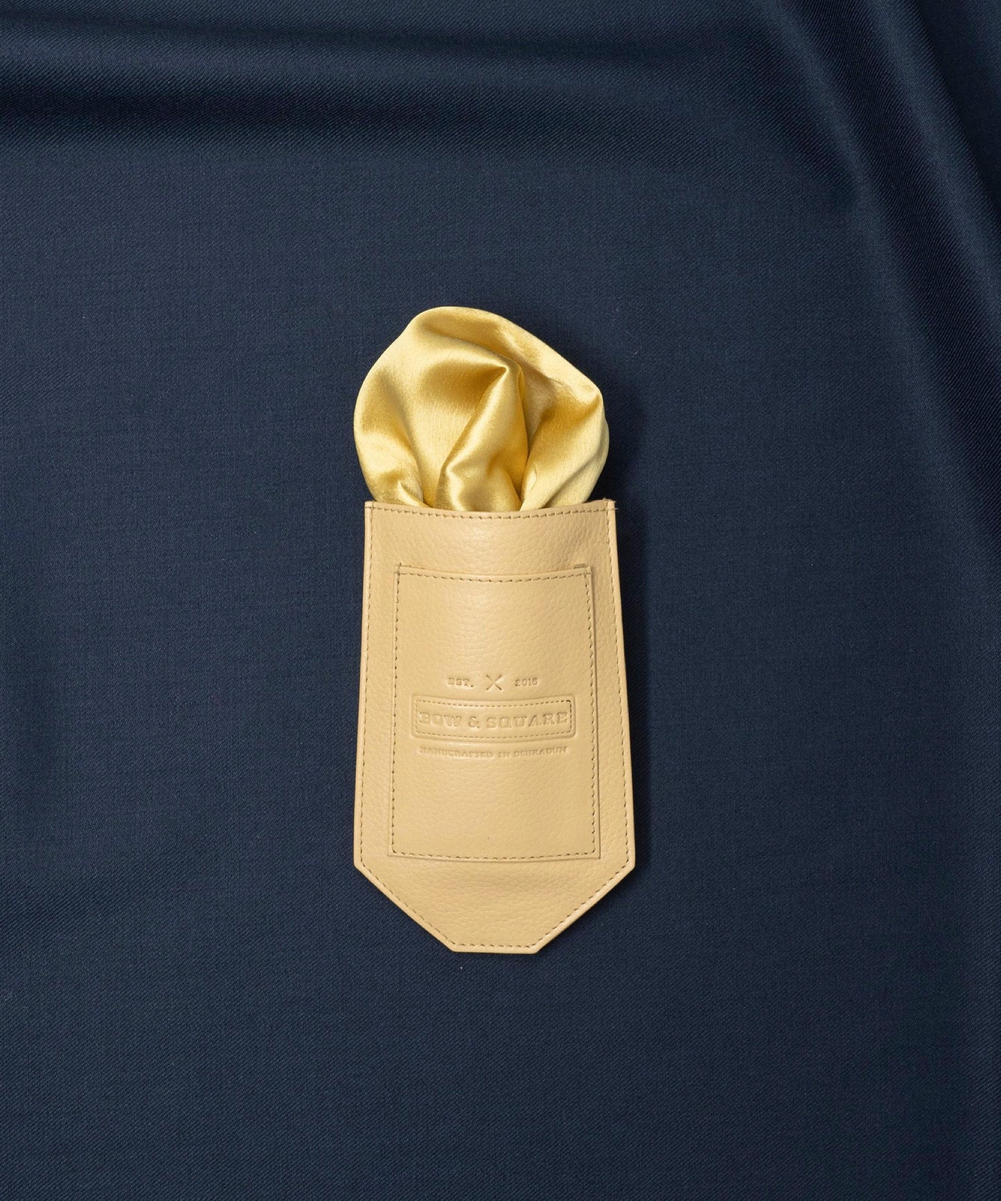 Regal Net Beige Pocket Square