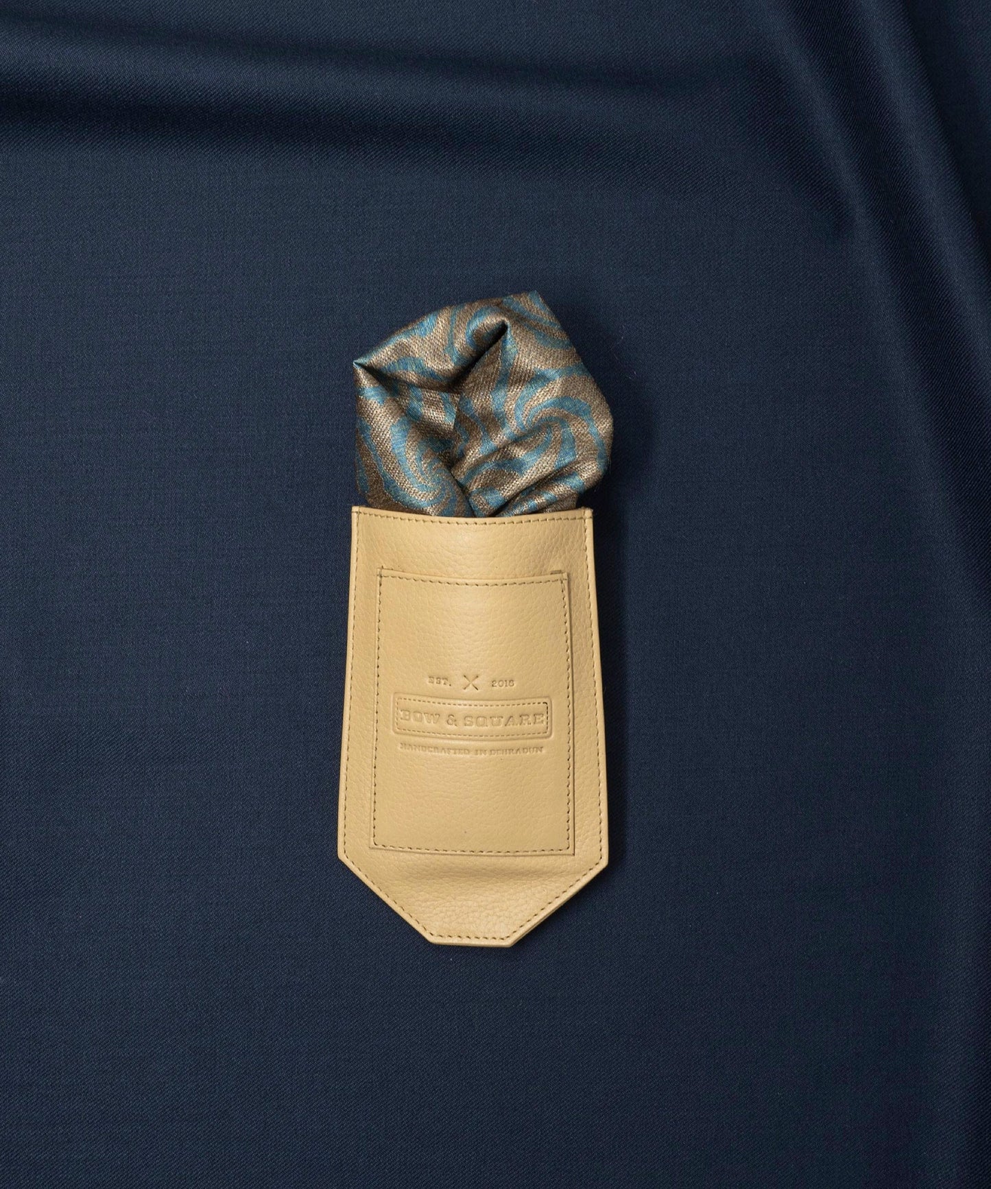 Sun & Sand Solid Green Pocket Square