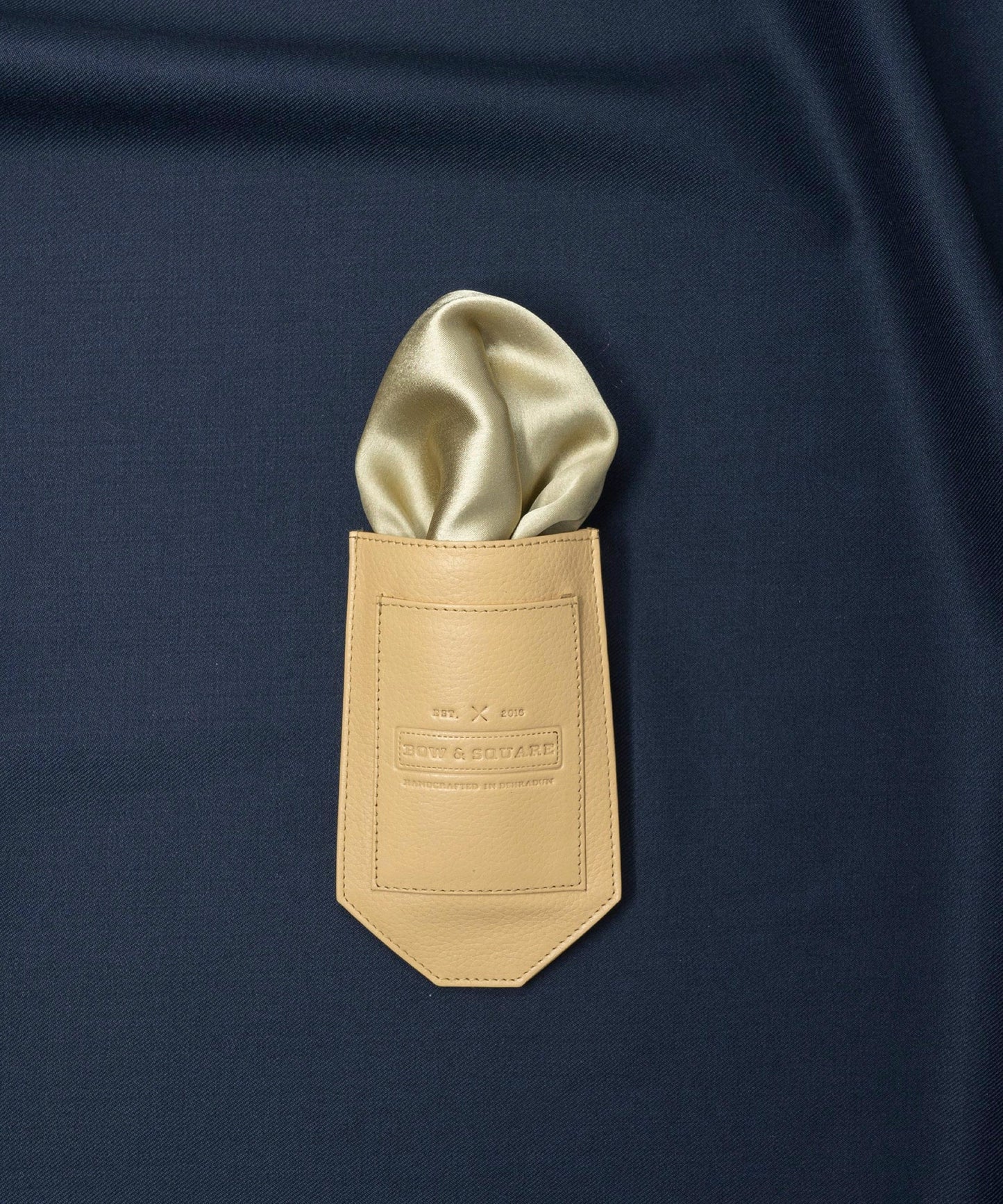 Sun & Sand Solid Green Pocket Square