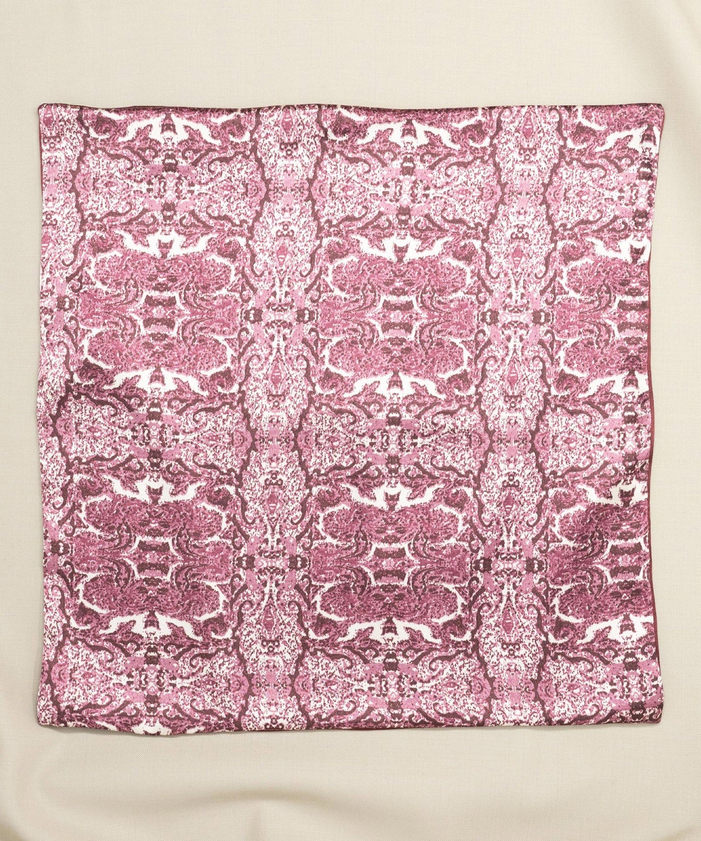 After 8 Abstract Red Pocket Square