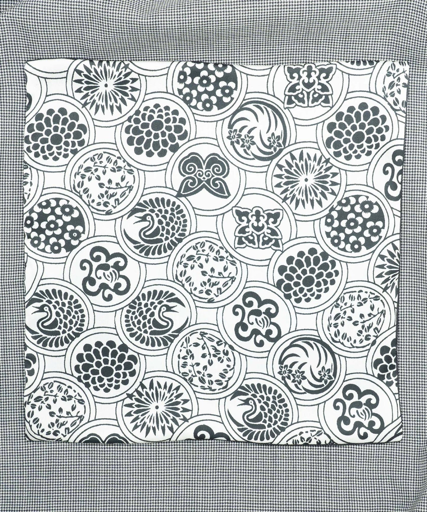 Town Hall Abstract White Pocket Square