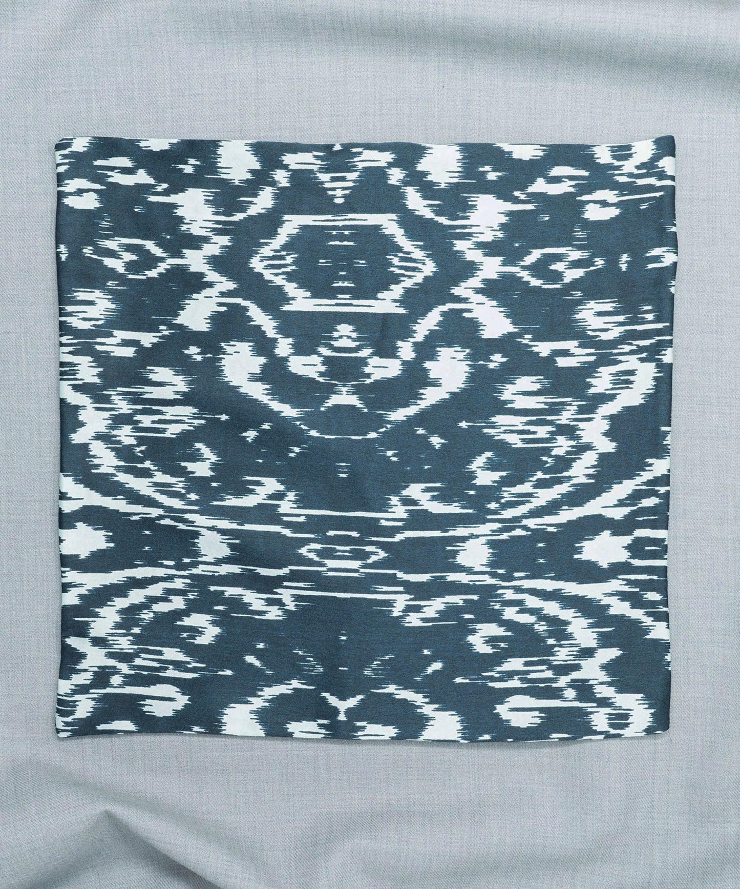 After 8 Abstract Blue Pocket Square