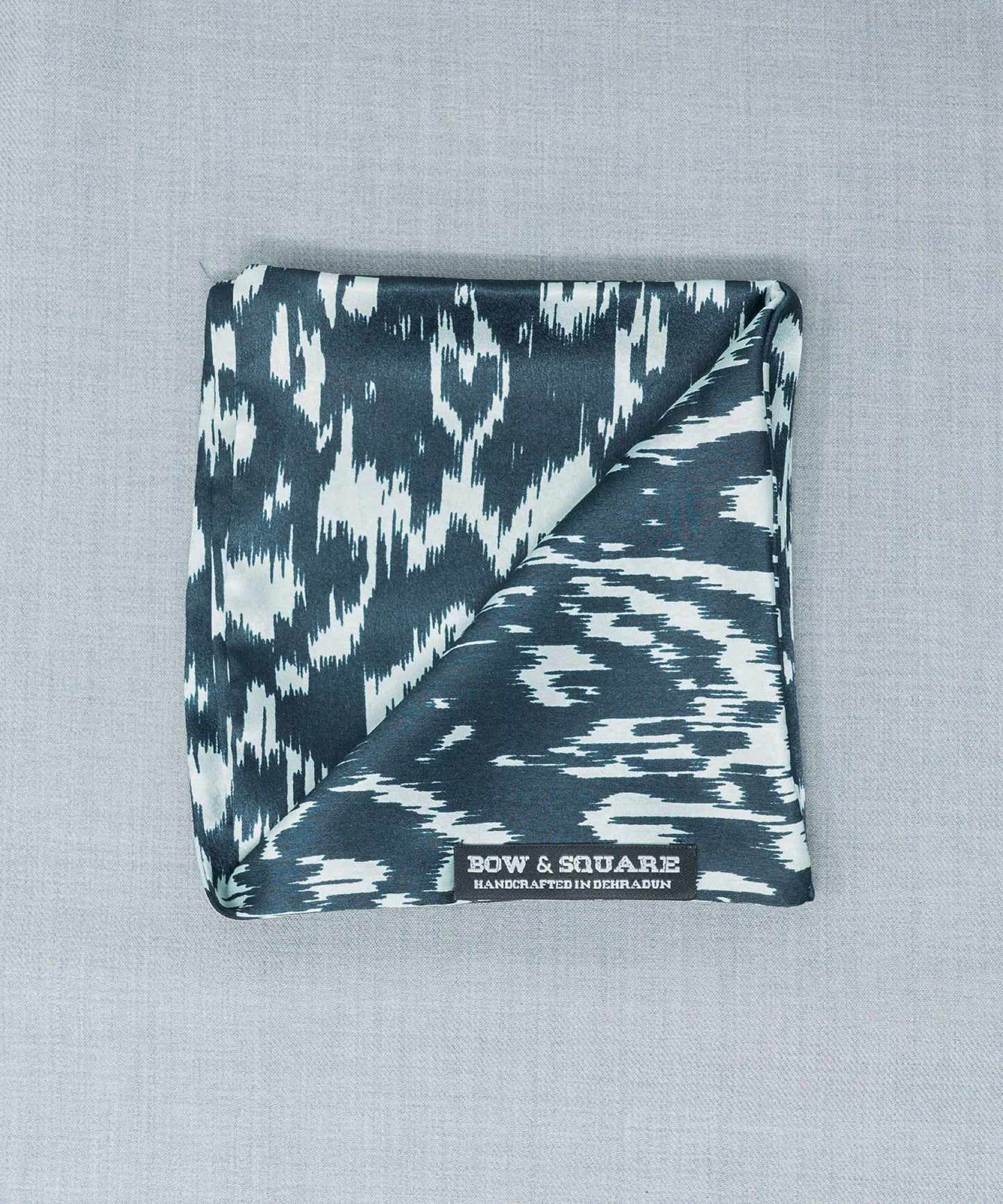 After 8 Abstract Blue Pocket Square