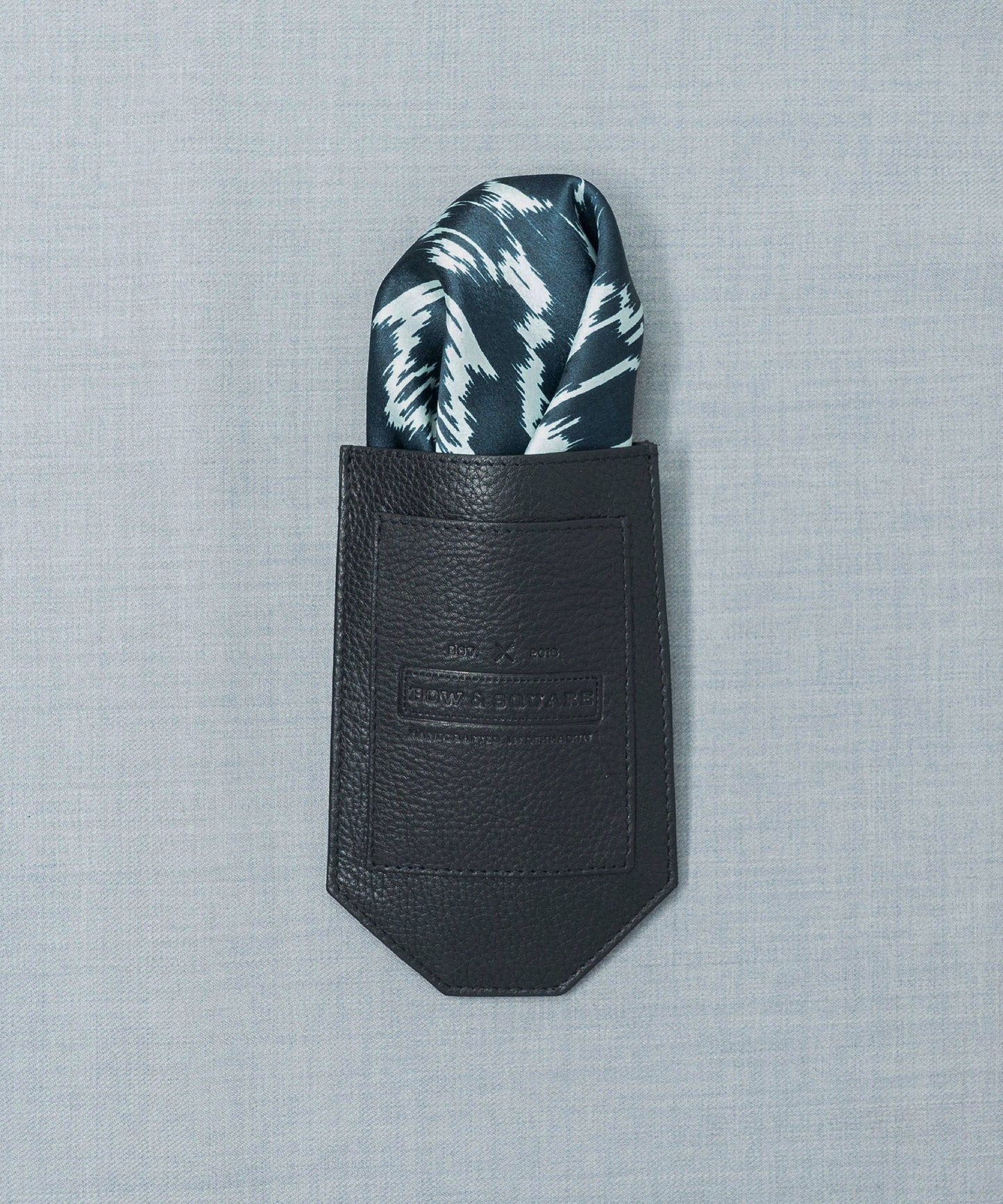 After 8 Abstract Blue Pocket Square