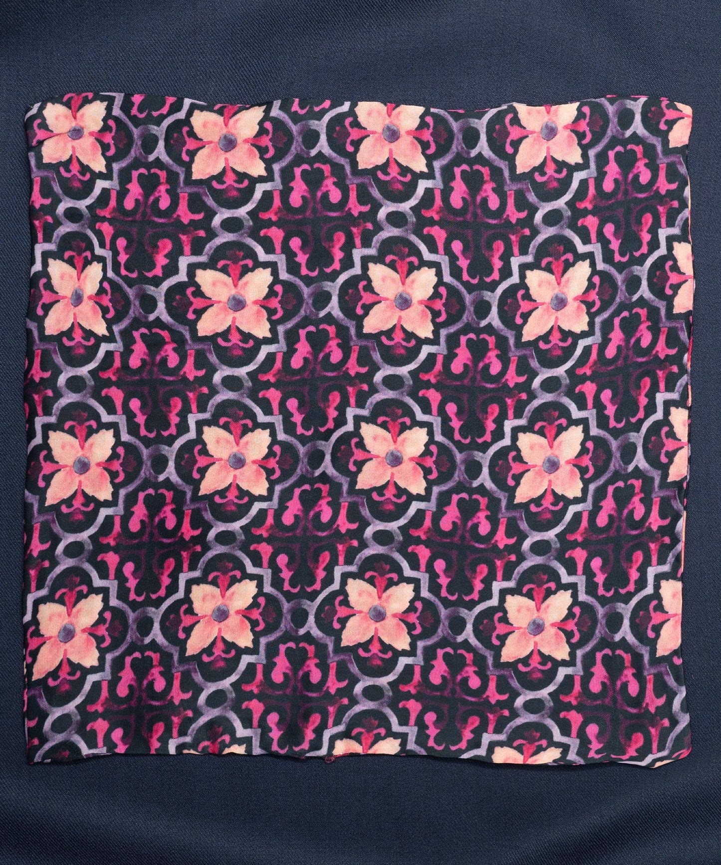 Sun & Sand Floral Pink Pocket Square