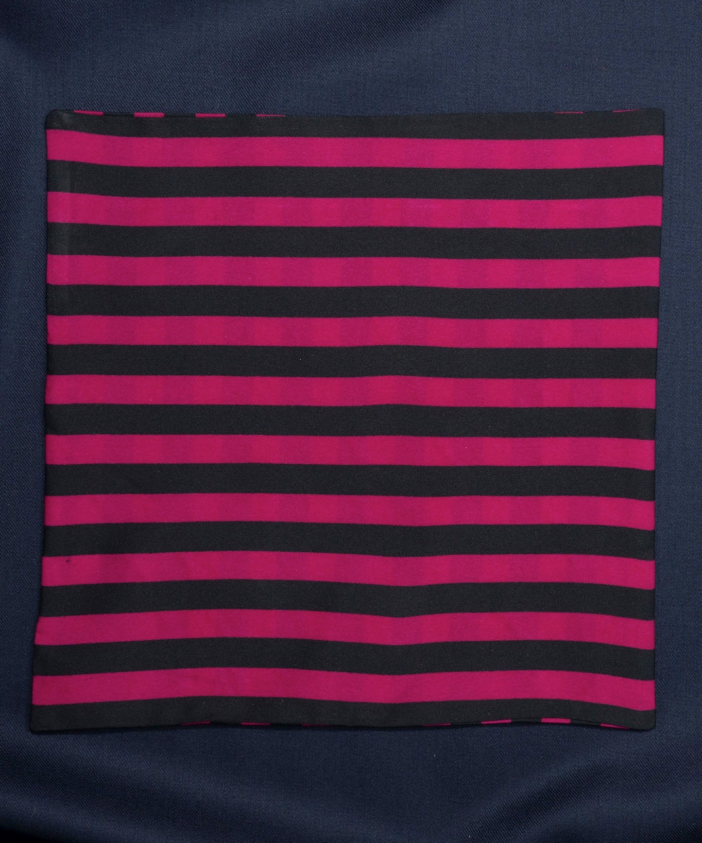 After 8 Striped Pink Pocket Square