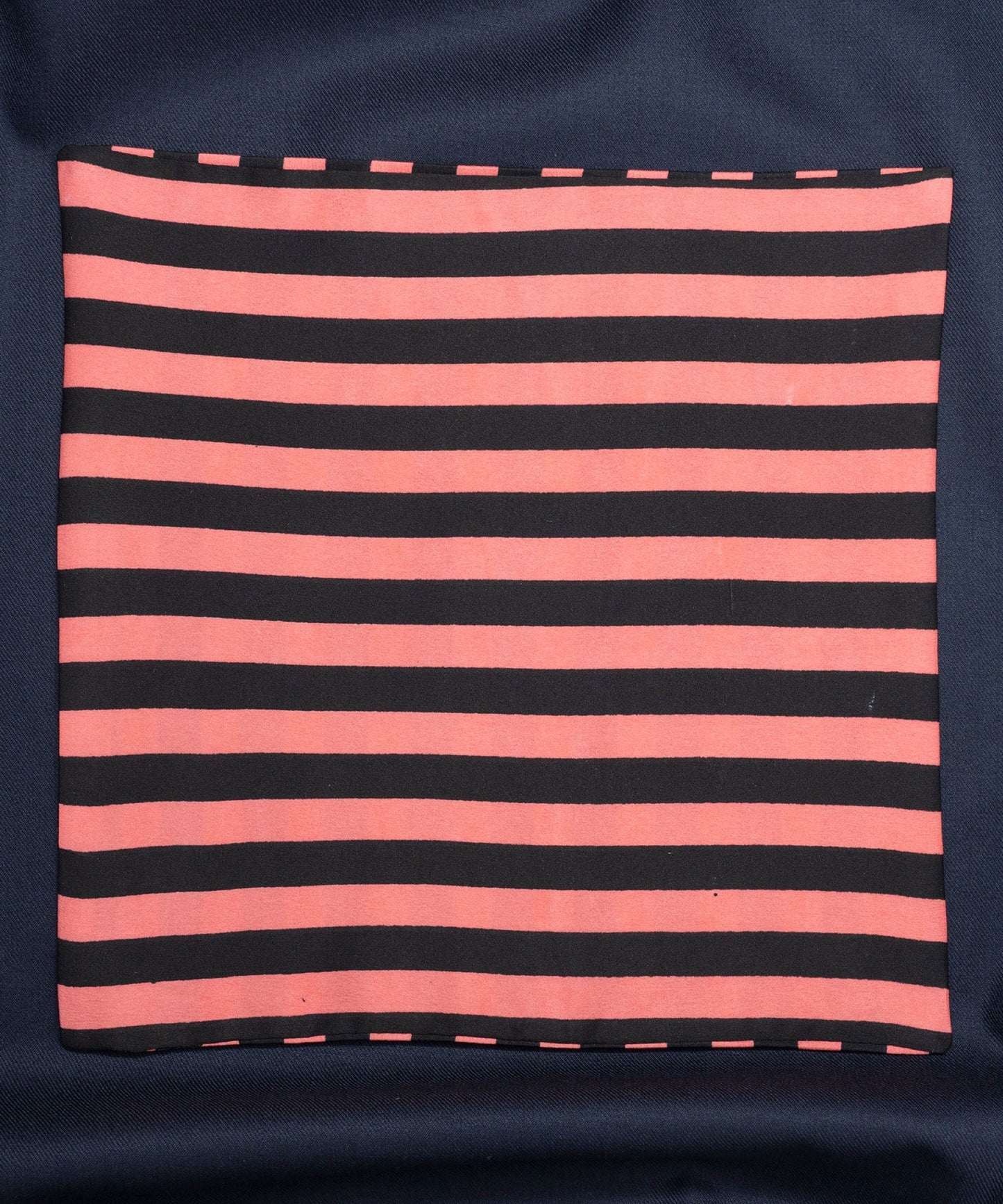 After 8 Striped Pink Pocket Square