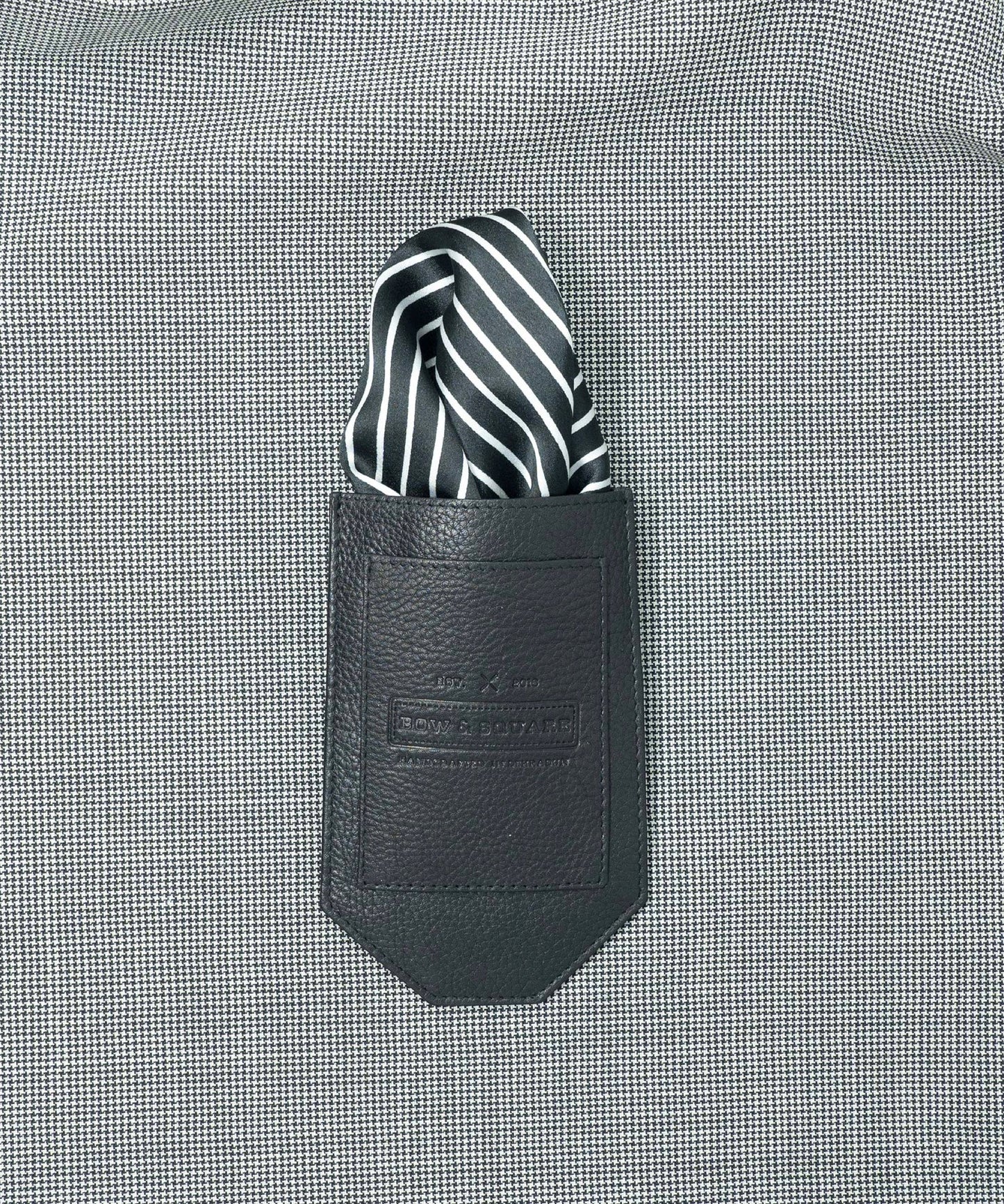 Monochrome Polka Dot Black Pocket Square