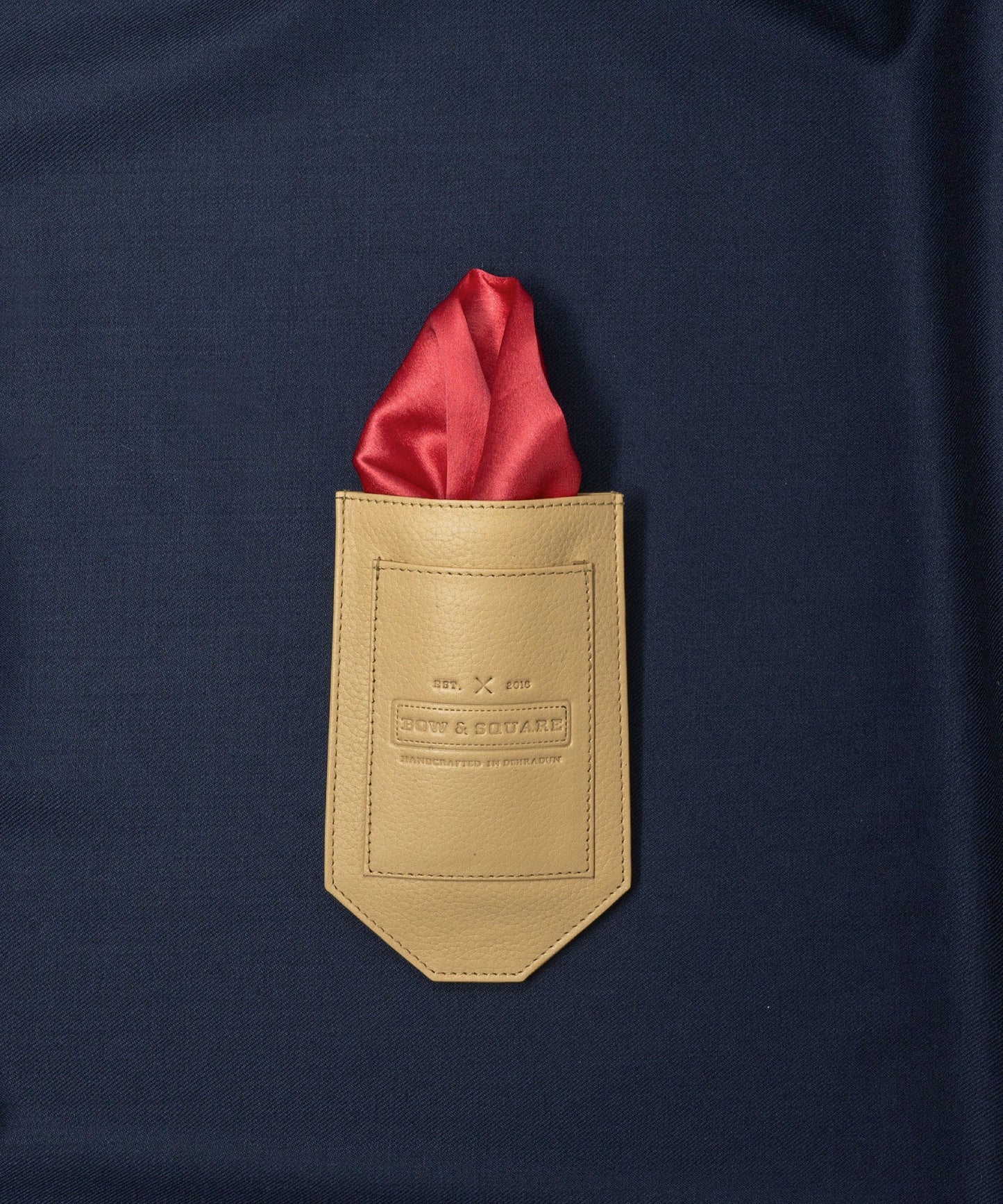 Sun & Sand Solid Orange Pocket Square