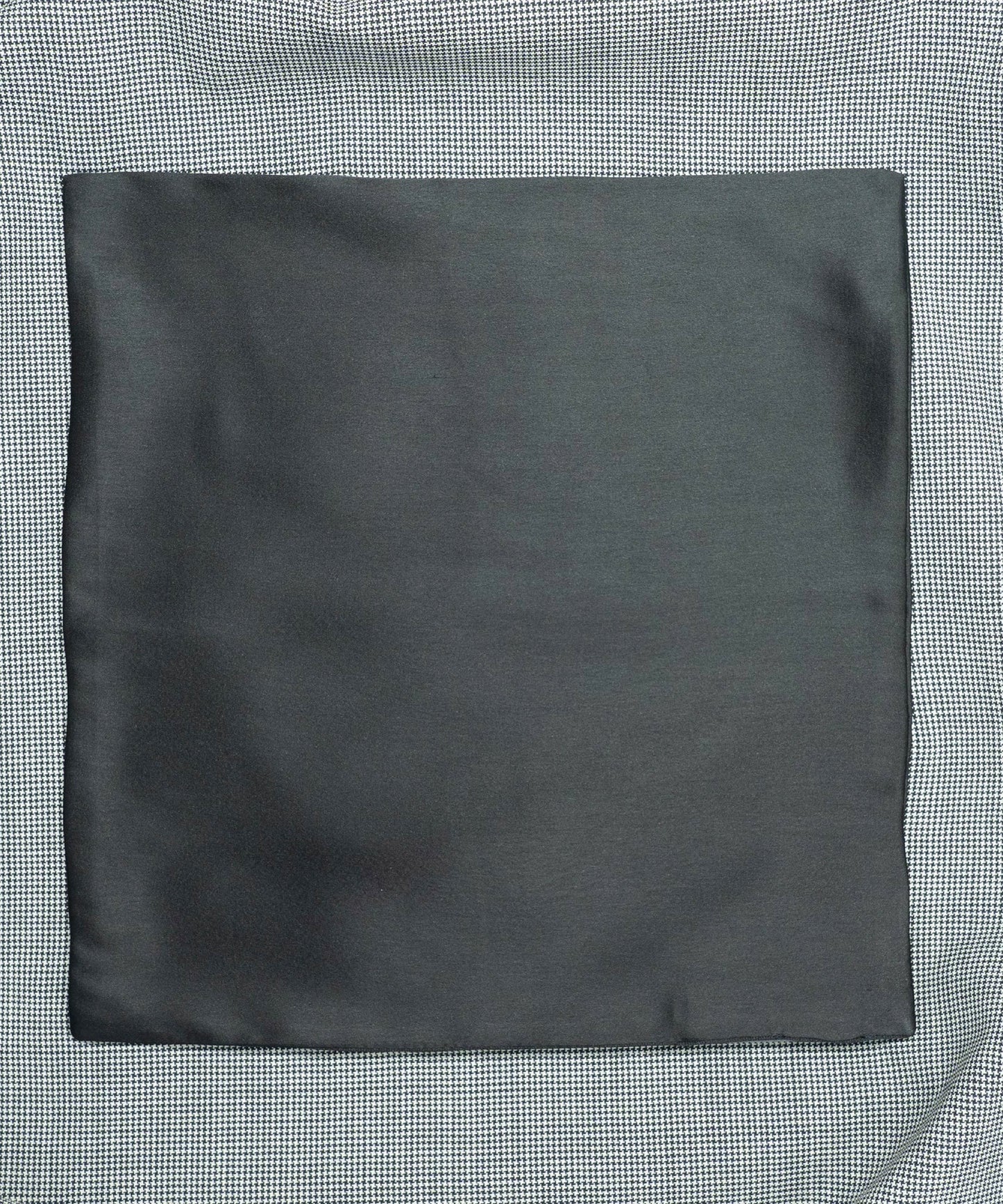 After 8 Solid Black Pocket Square