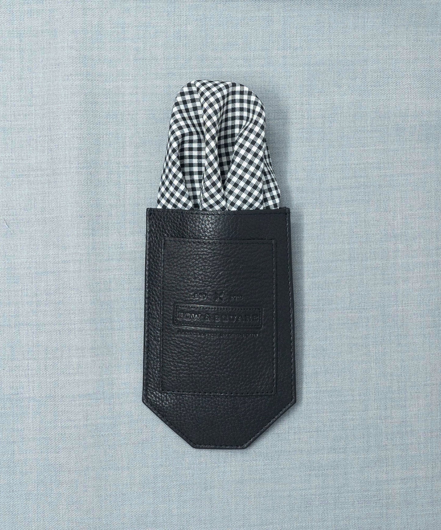 Monochrome Geometric Black Pocket Square