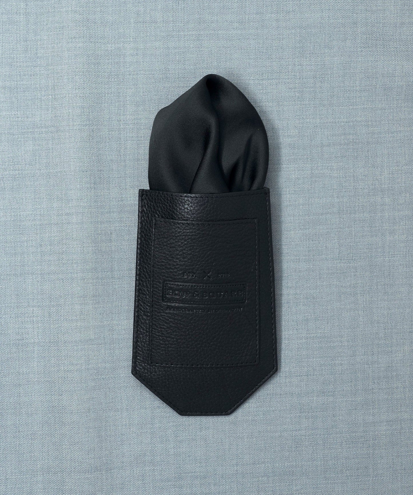 After 8 Black Pocket Square